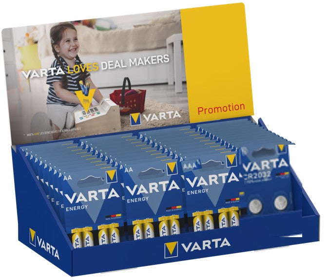 Varta batterij display Energy AA + AAA + CR2032