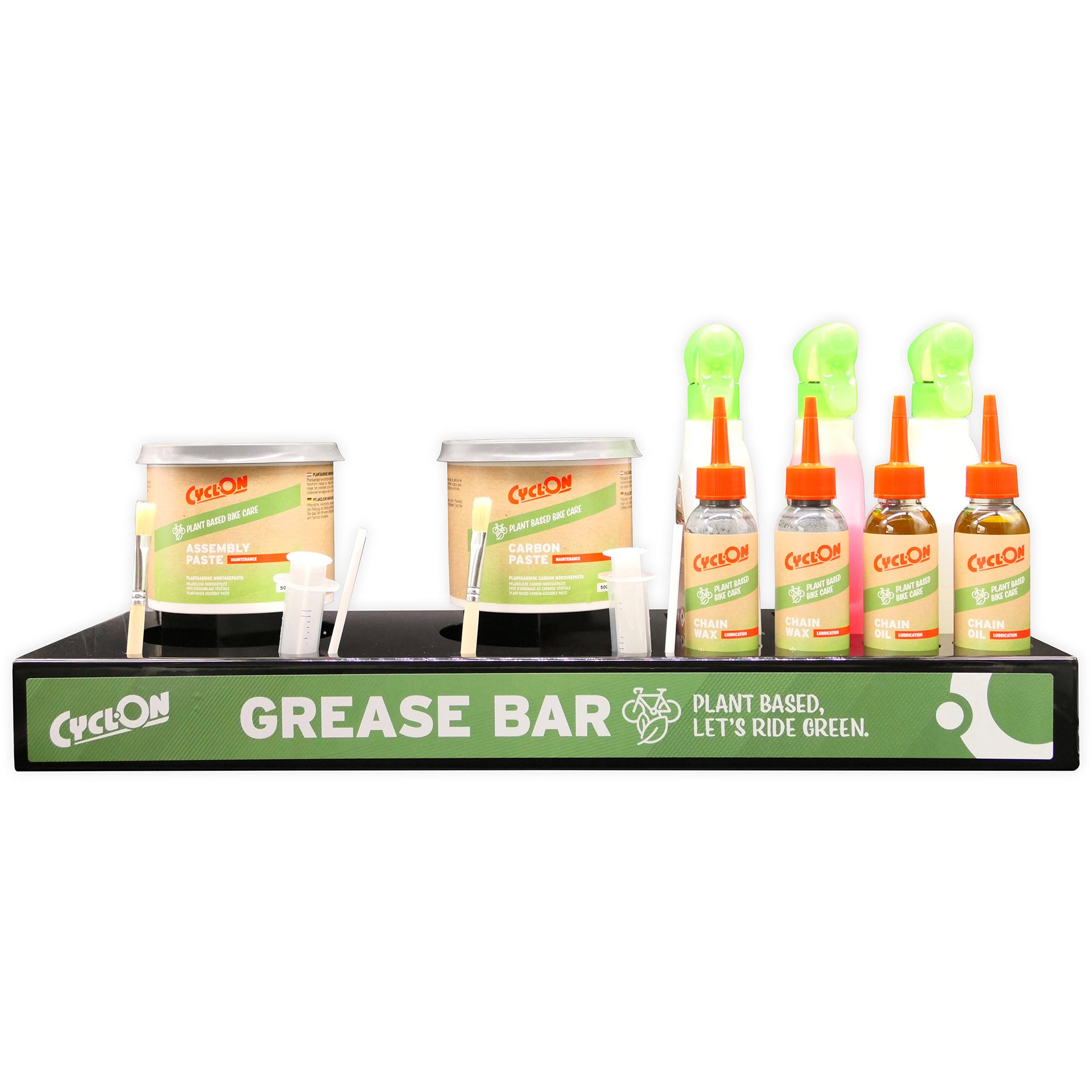 CyclOn Plant-Based Grease Bar 2 pot 3 trigger 4 fles zwart