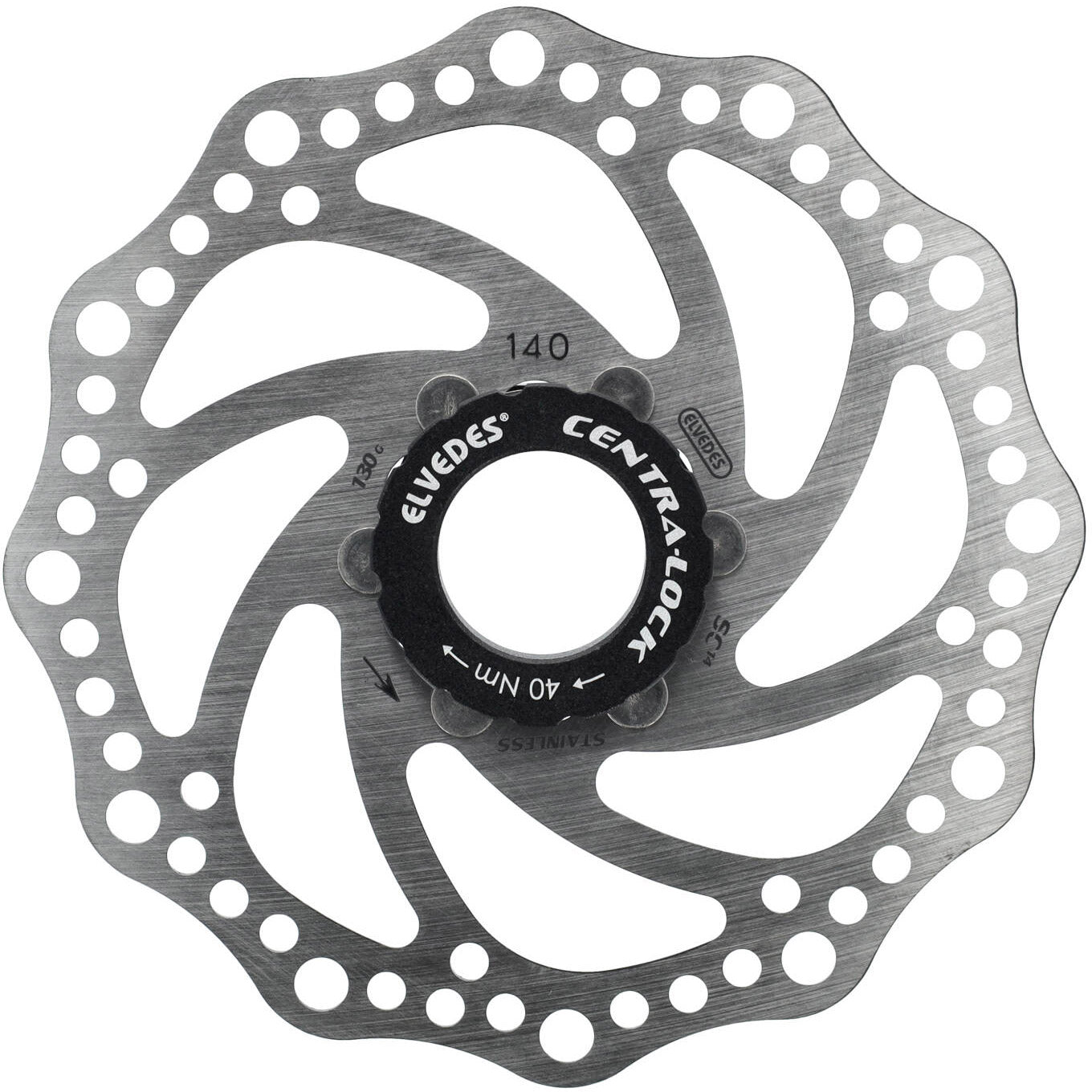 Elvedes SC14 RVS rotor 140mm 130g centerlock