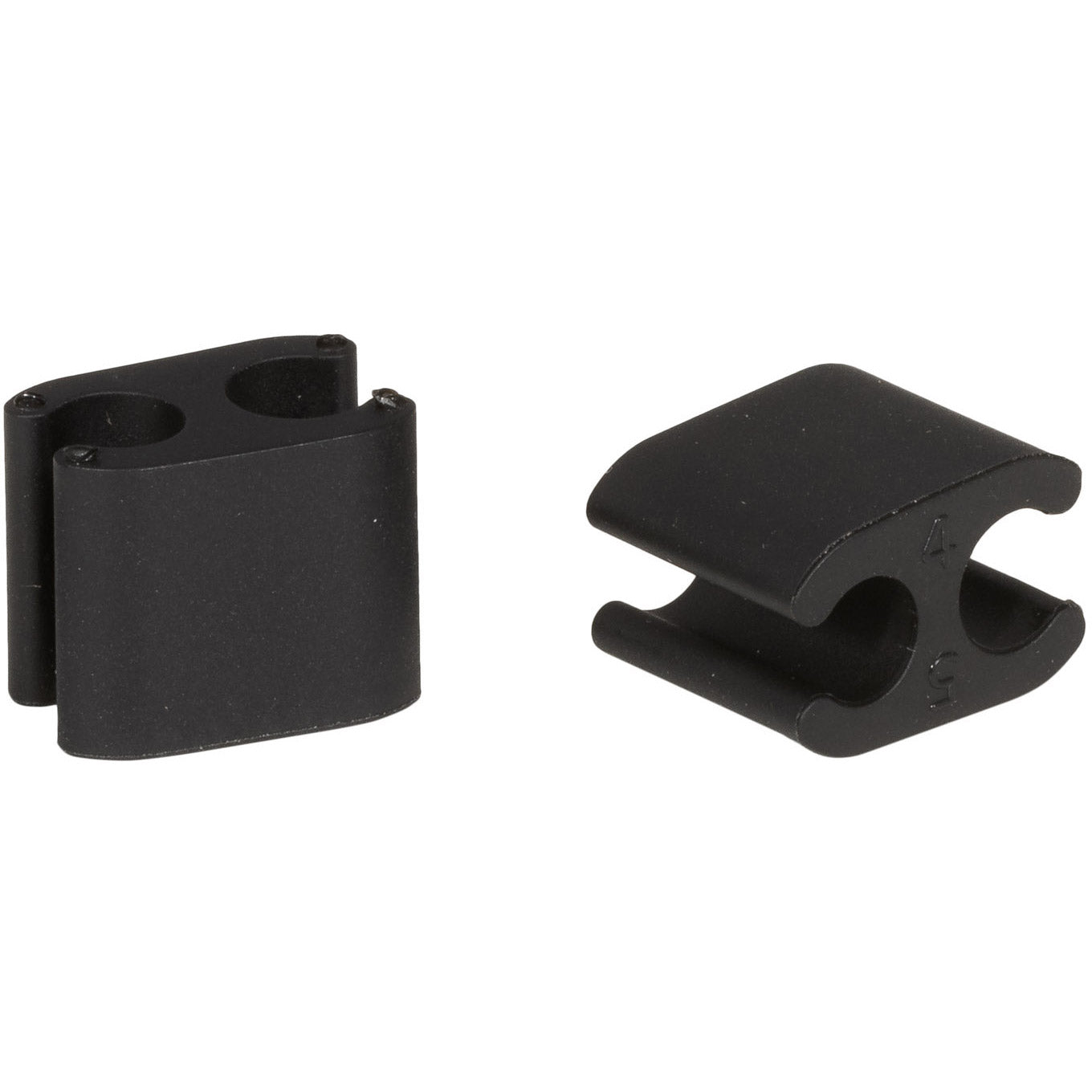 Elvedes kabelclips duo zwart t 5,0mm - 5,0mm plastic(p/50)