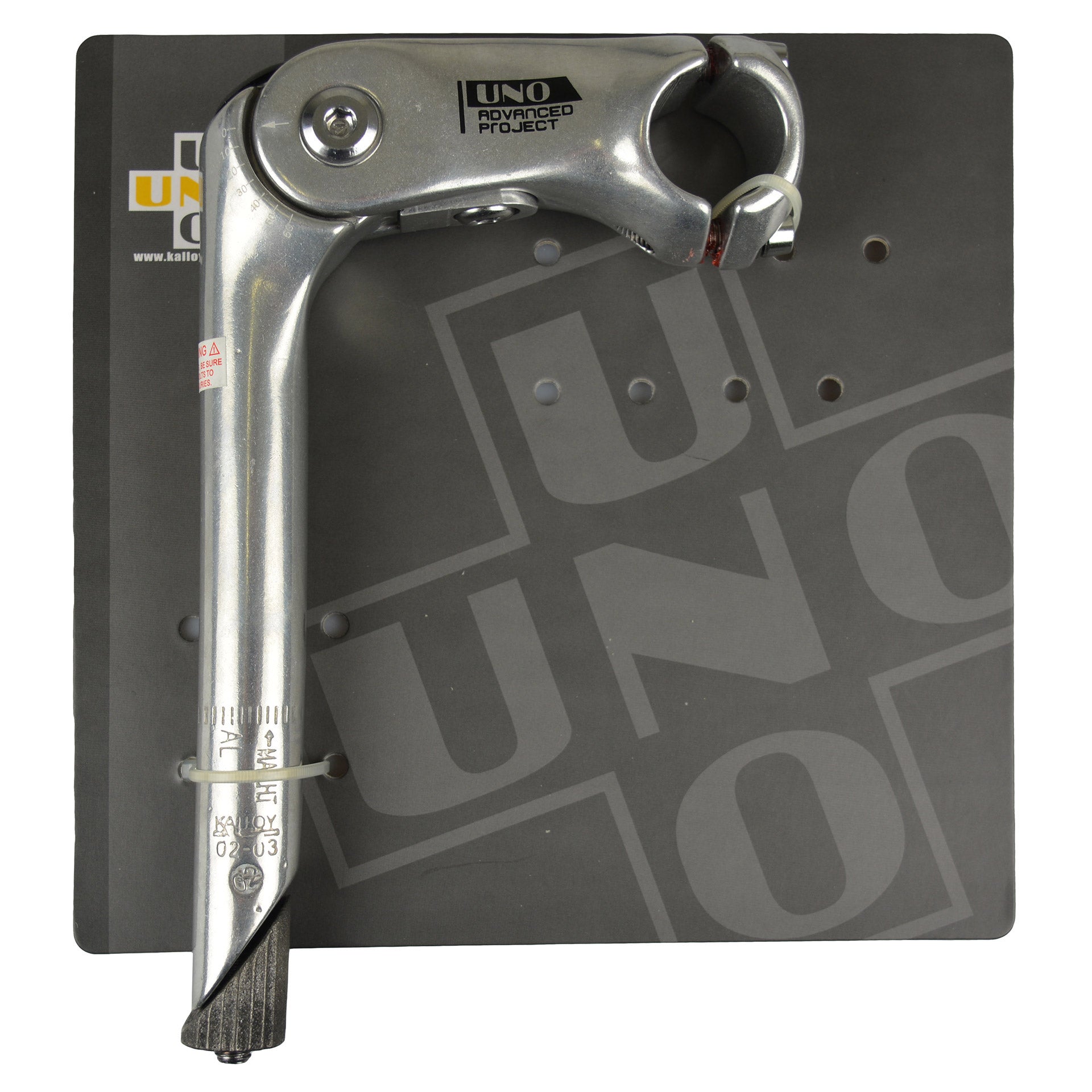 Kalloy stuurpen verstelbaar 25,4mm 80x180 25,4mm zilver