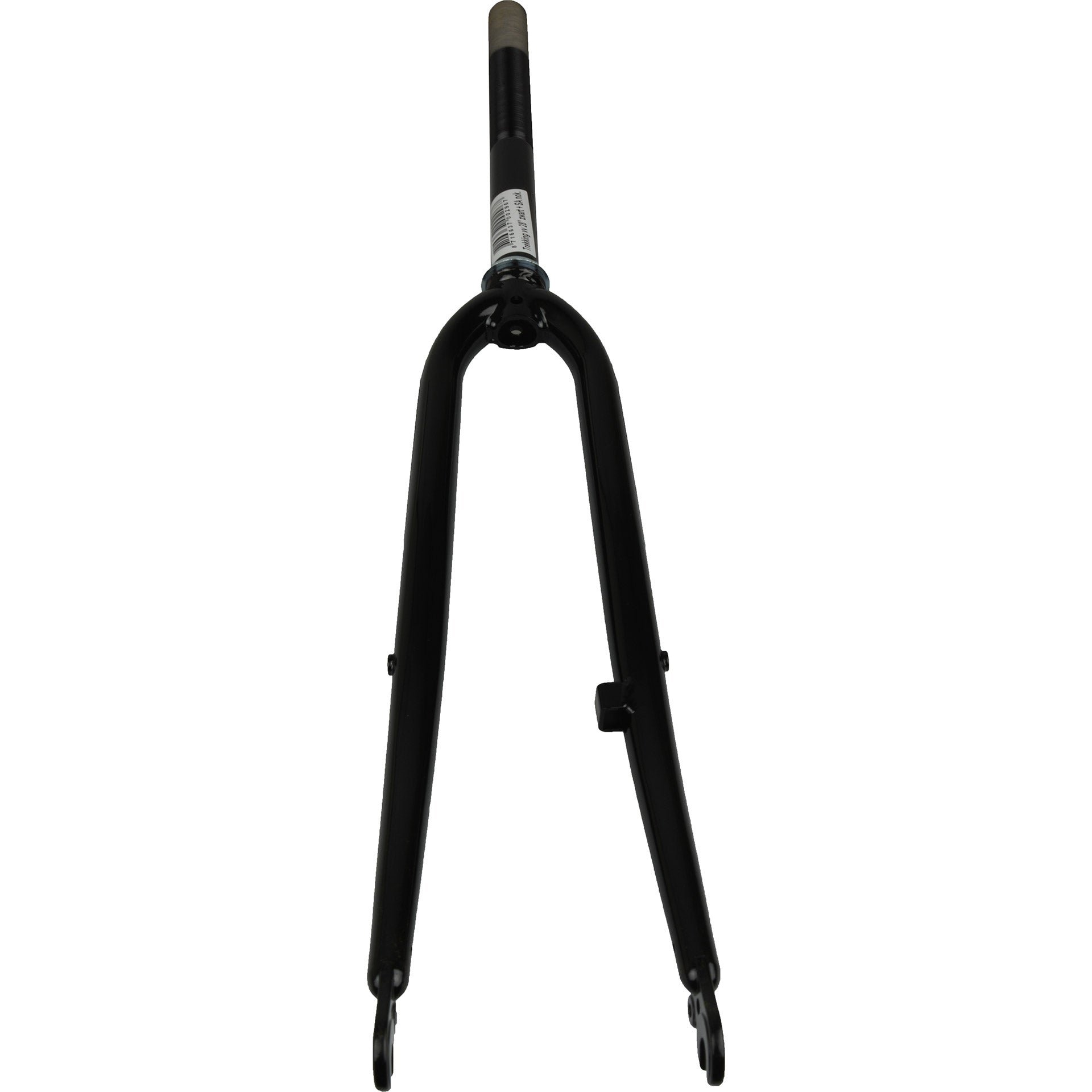 Voorvork 28" uni-kroon met trommelnok zwart