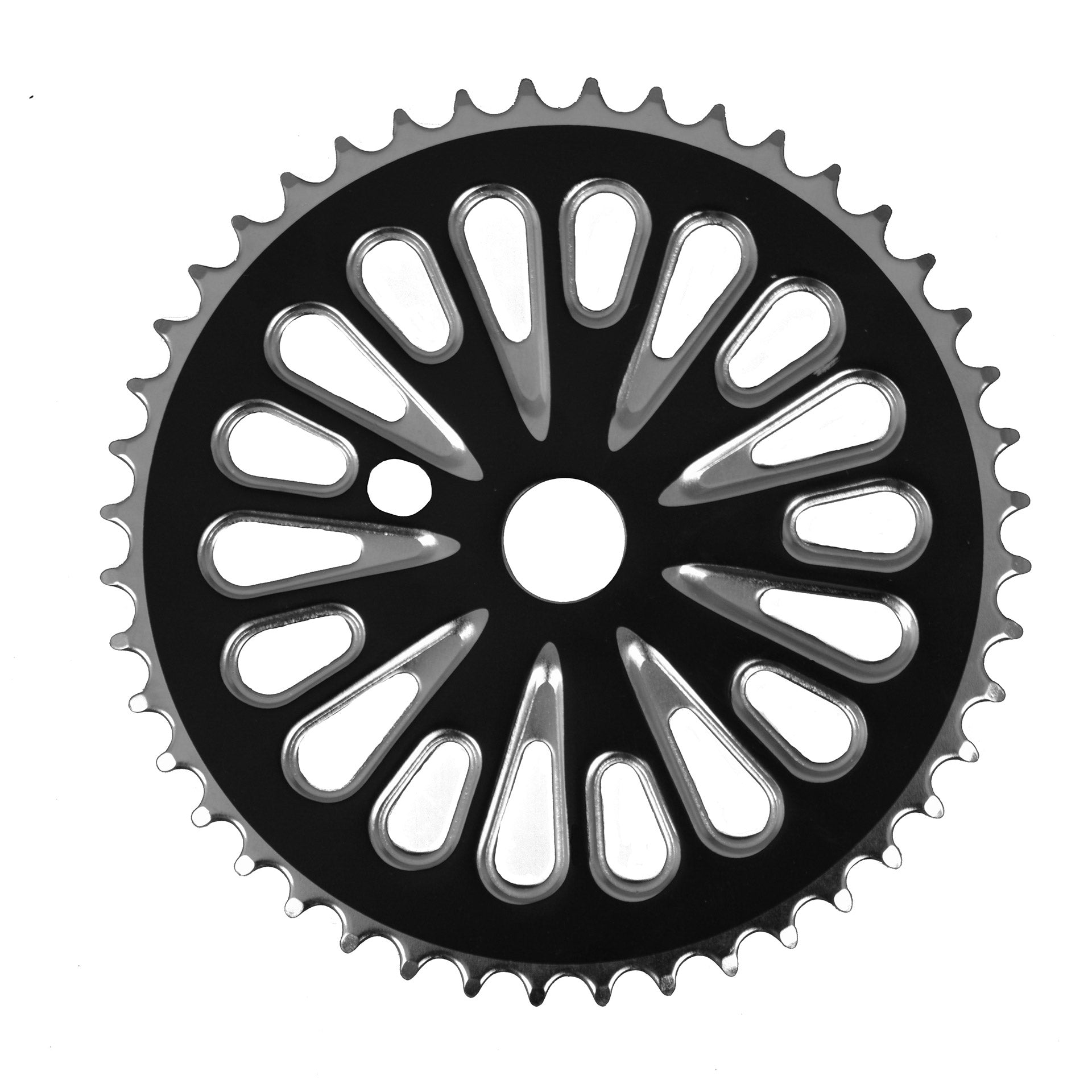 Kettingblad BMX 44T one-piece staal zwart