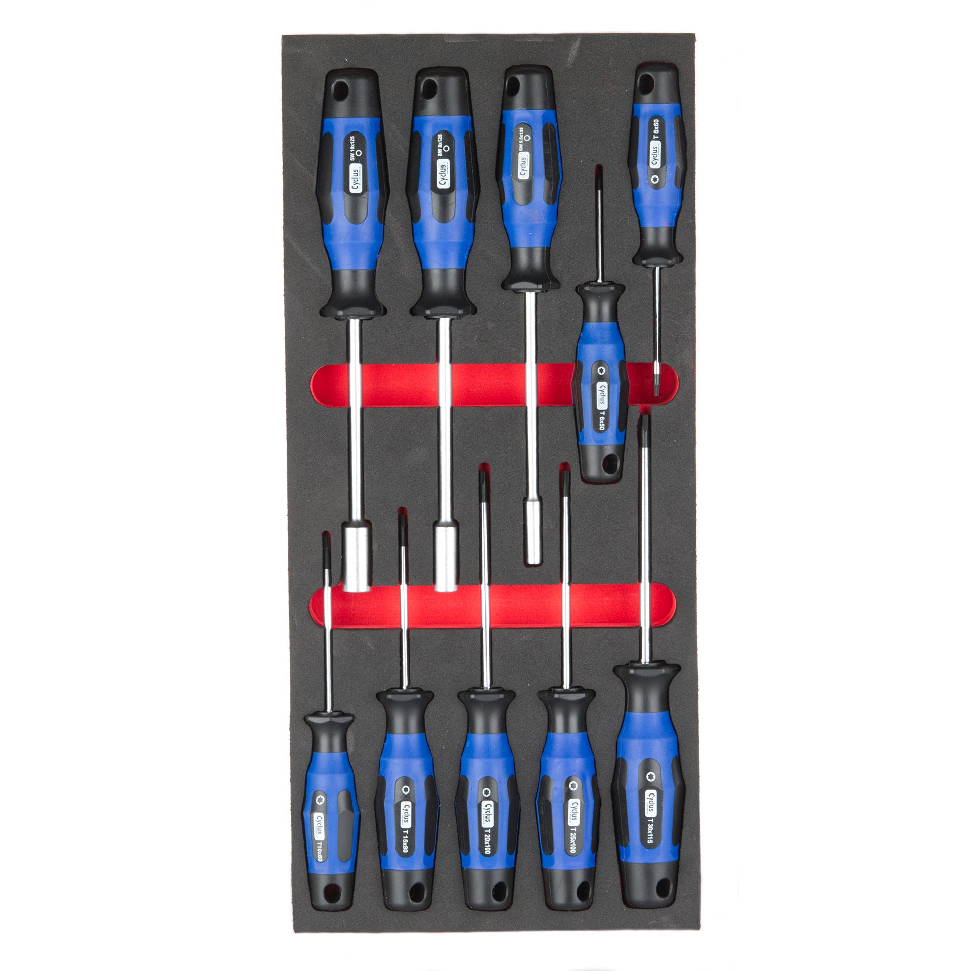 Cyclus foam 1 inclusief schroevendraaiers maat S rood