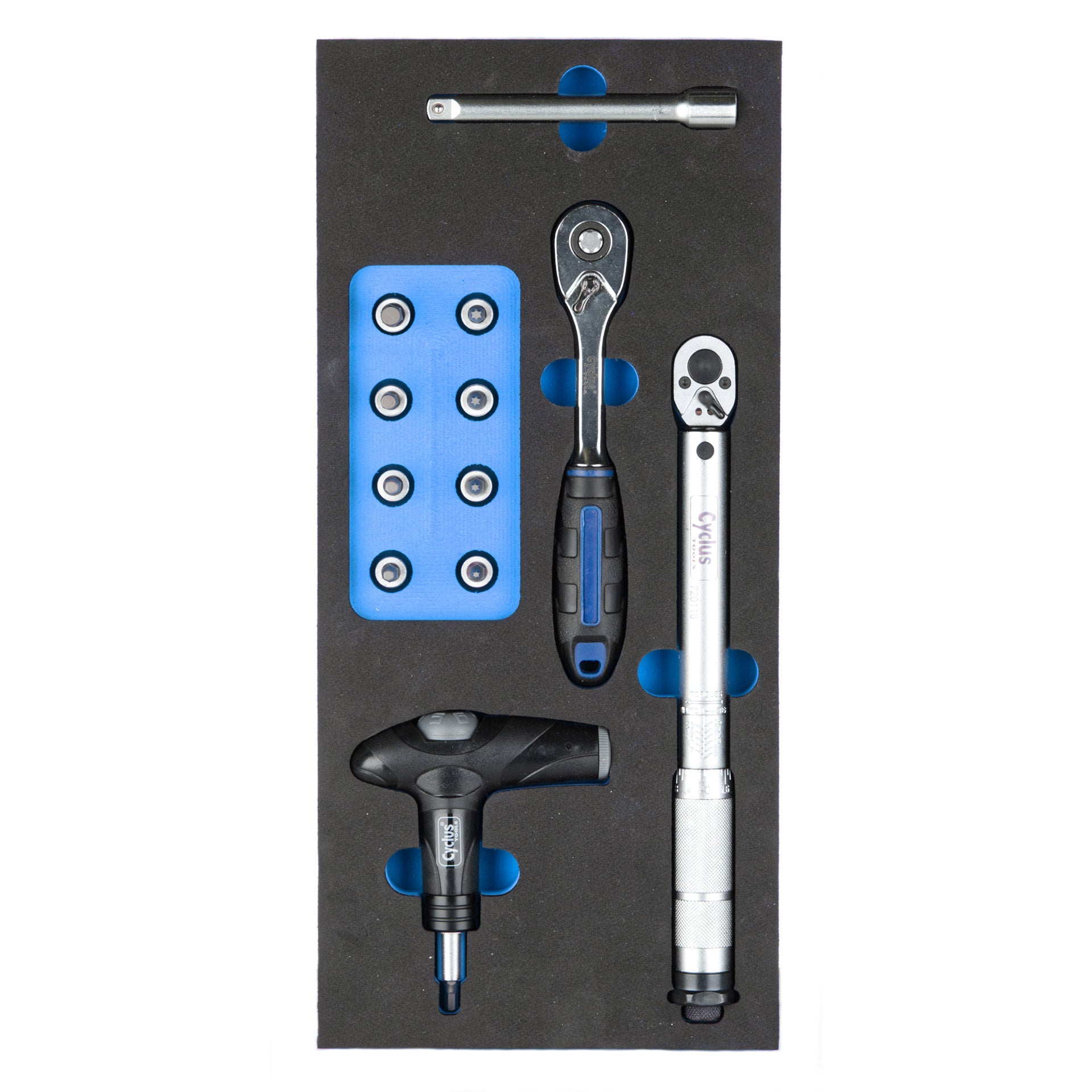 Cyclus foam 4 inclusief momentsleutels maat S blauw