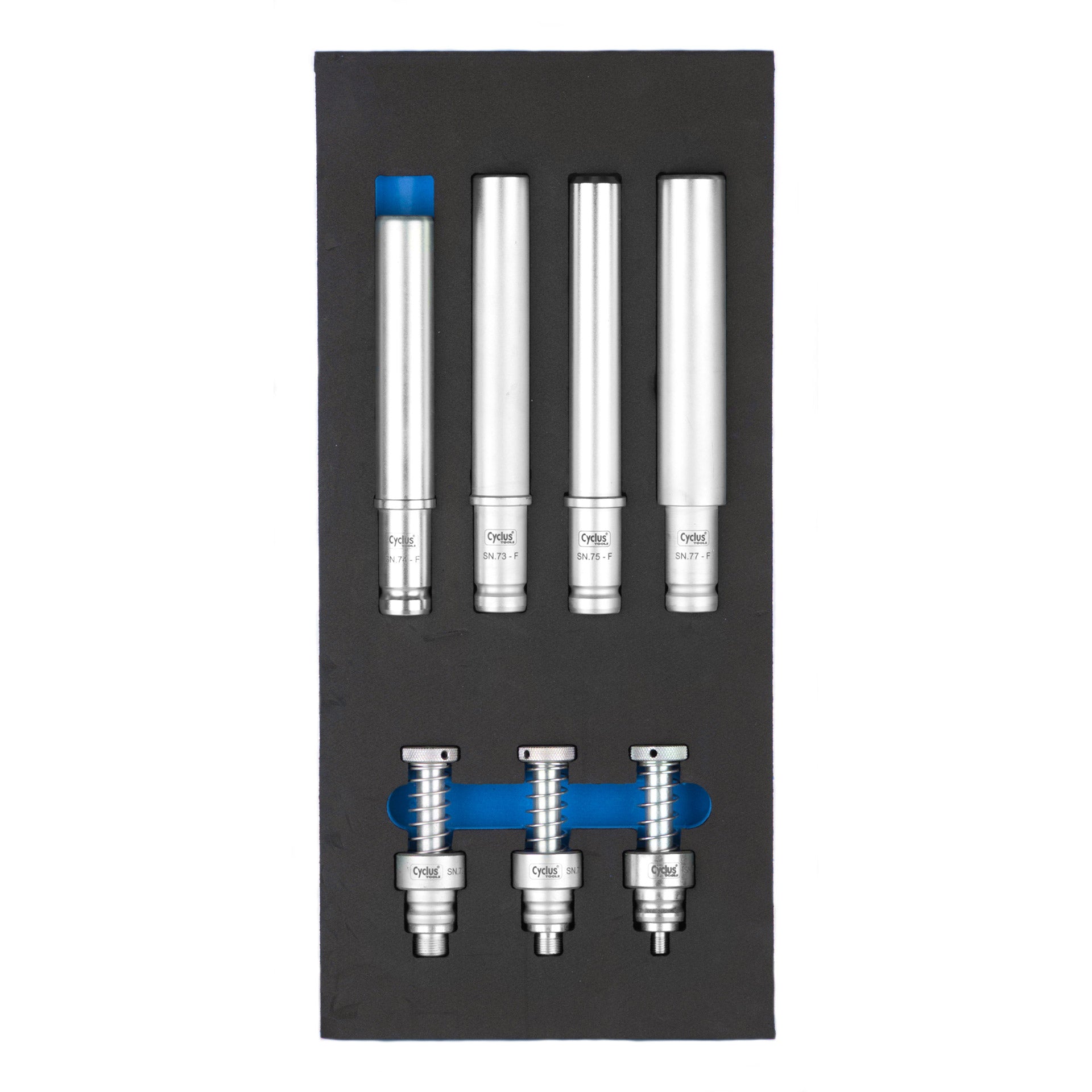 Cyclus foam 8 incl. Snap-in hulpstukken maat S blauw