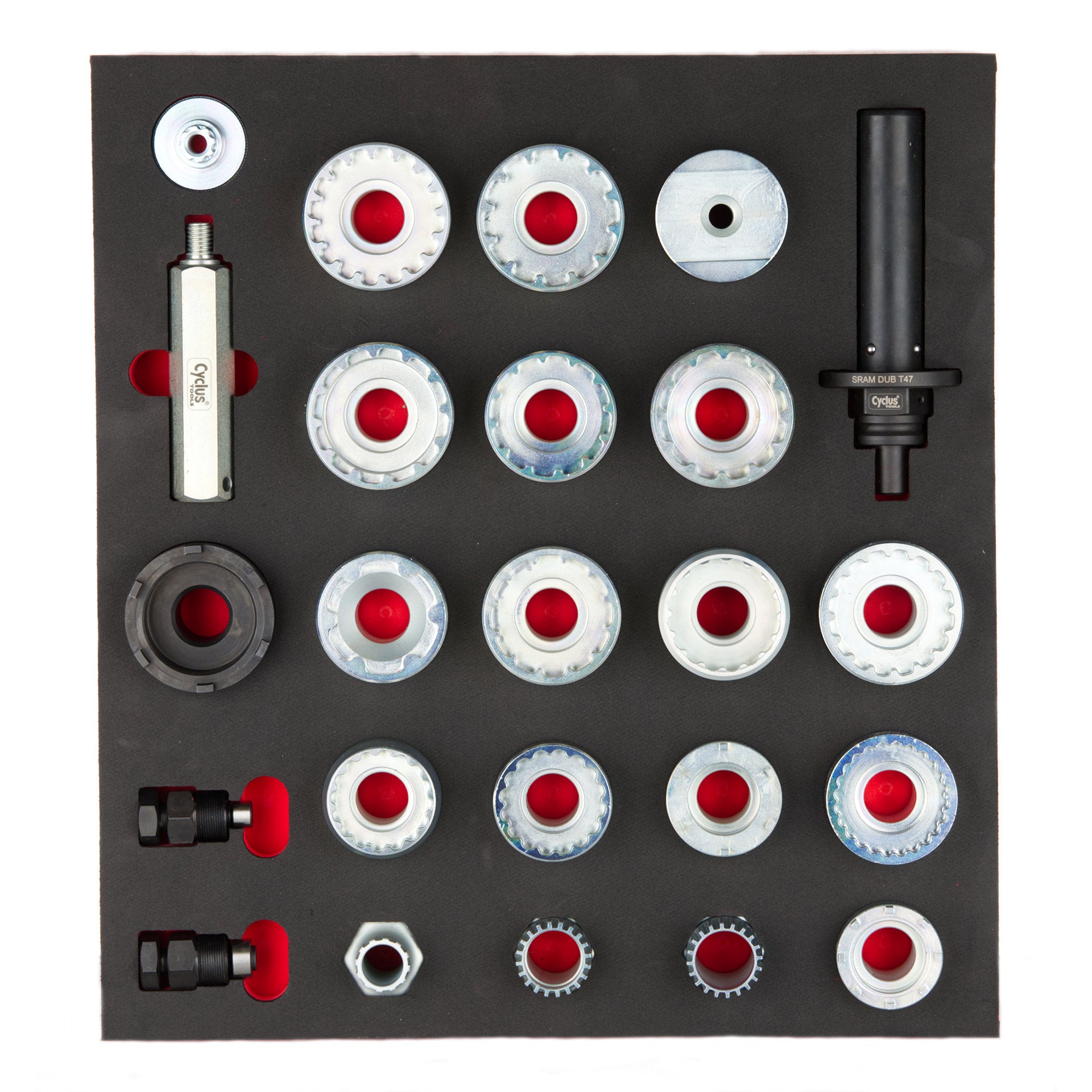 Cyclus foam 15 inclusief trapas montage maat M rood