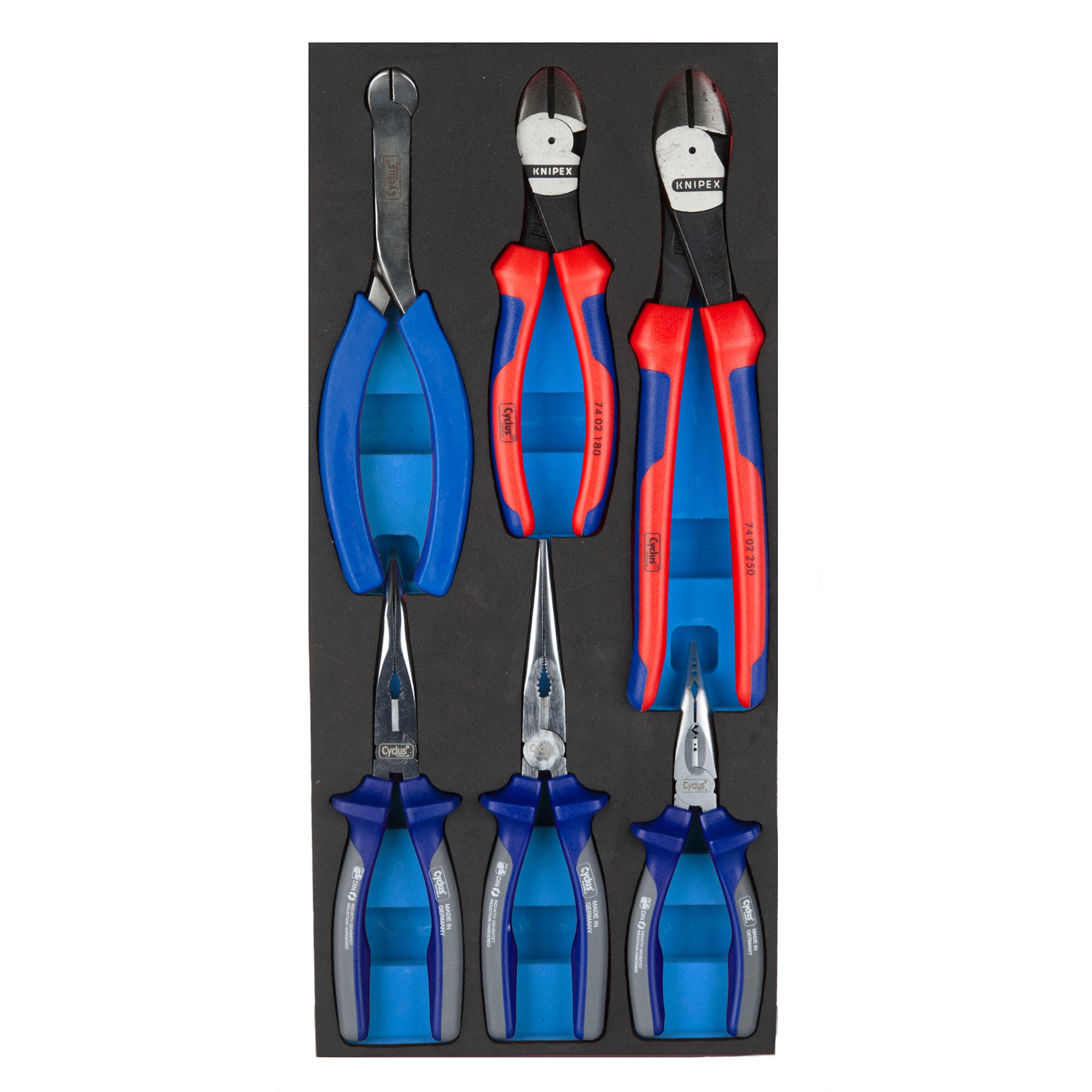 Cyclus foam 17 inclusief tangen maat S blauw