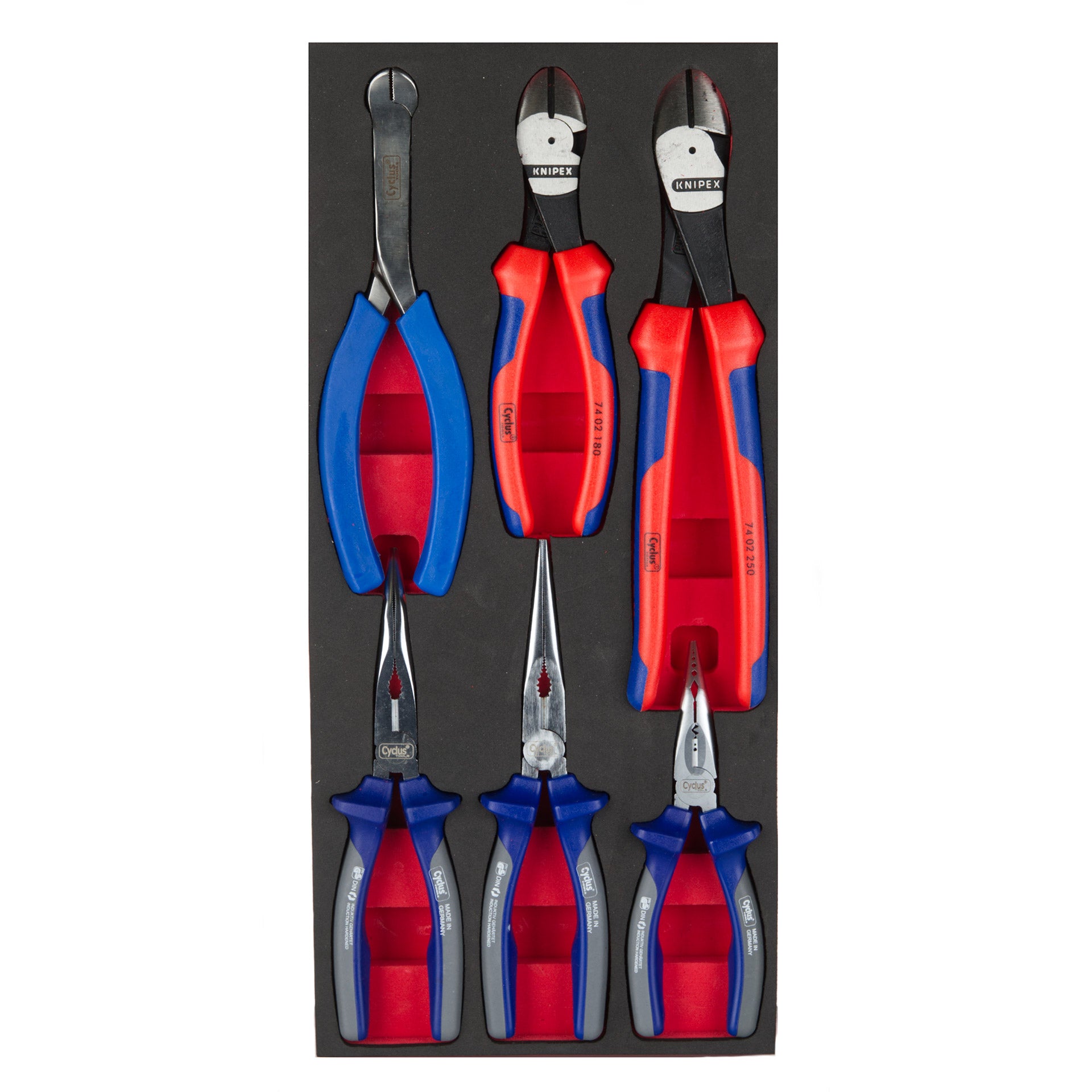 Cyclus foam 17 inclusief tangen maat S rood