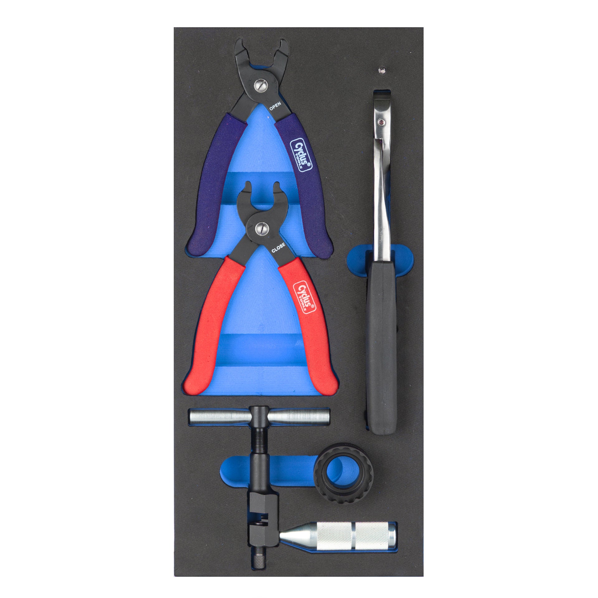 Cyclus foam 18 inclusief kettinggereedschap maat S bl.