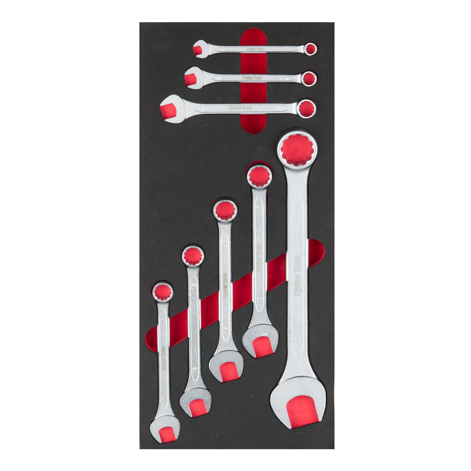 Cyclus foam 20 inclusief ring- steeksleutels maat S rood