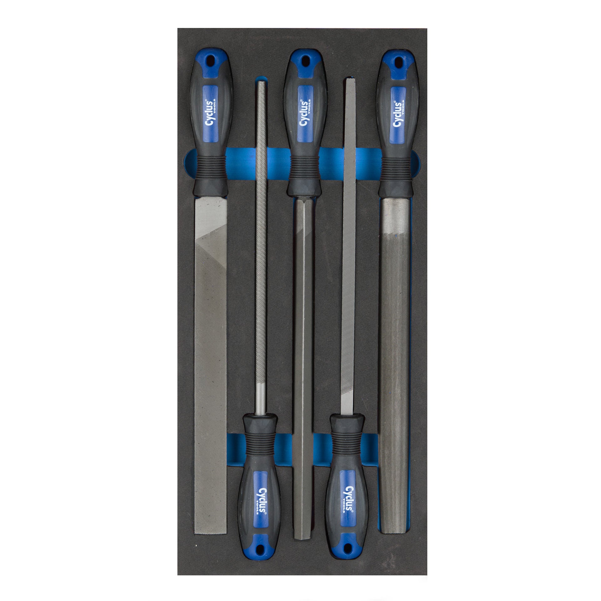 Cyclus foam 22 inclusief vijlenset maat S blauw