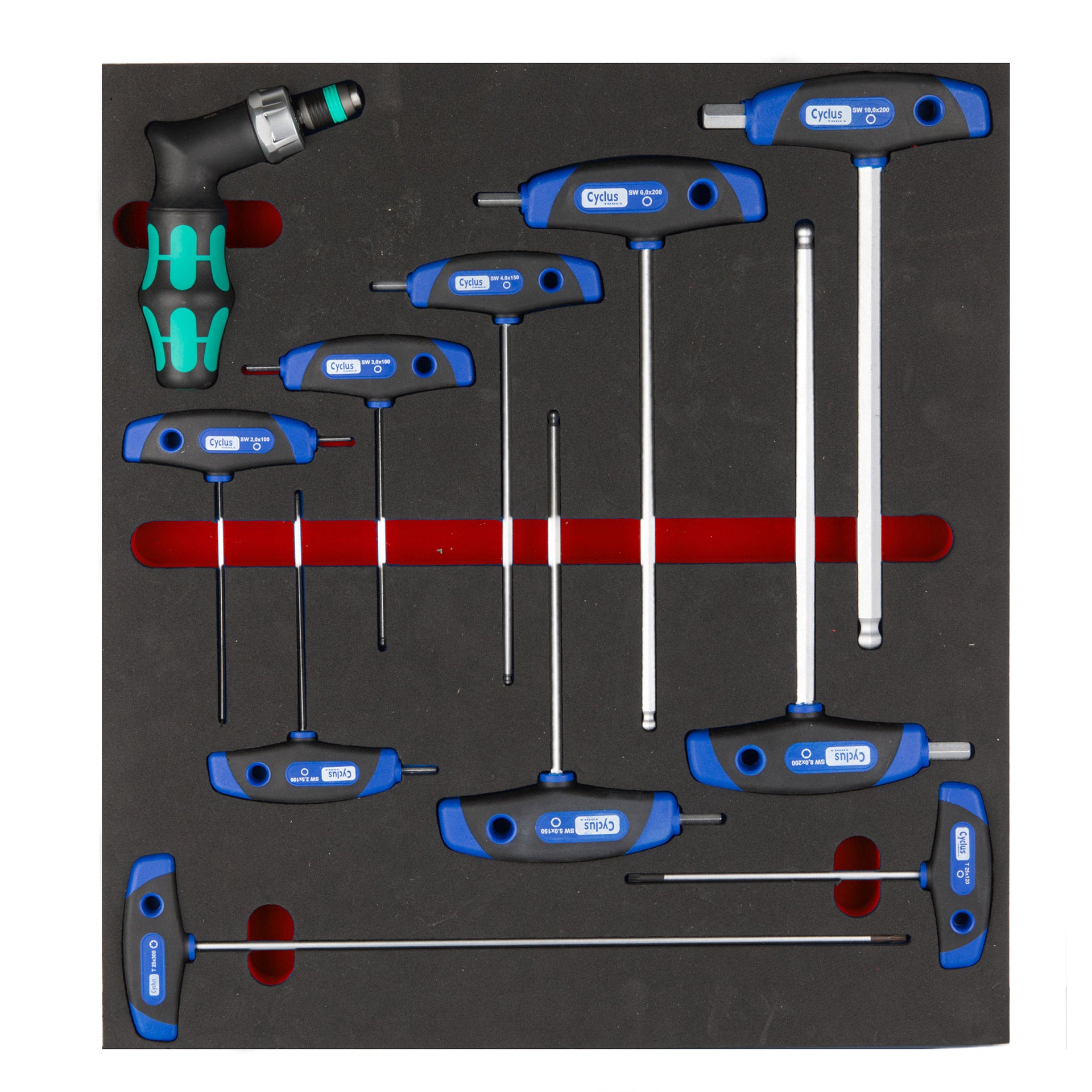 Cyclus foam 24 inclusief inbussleutels maat L rood