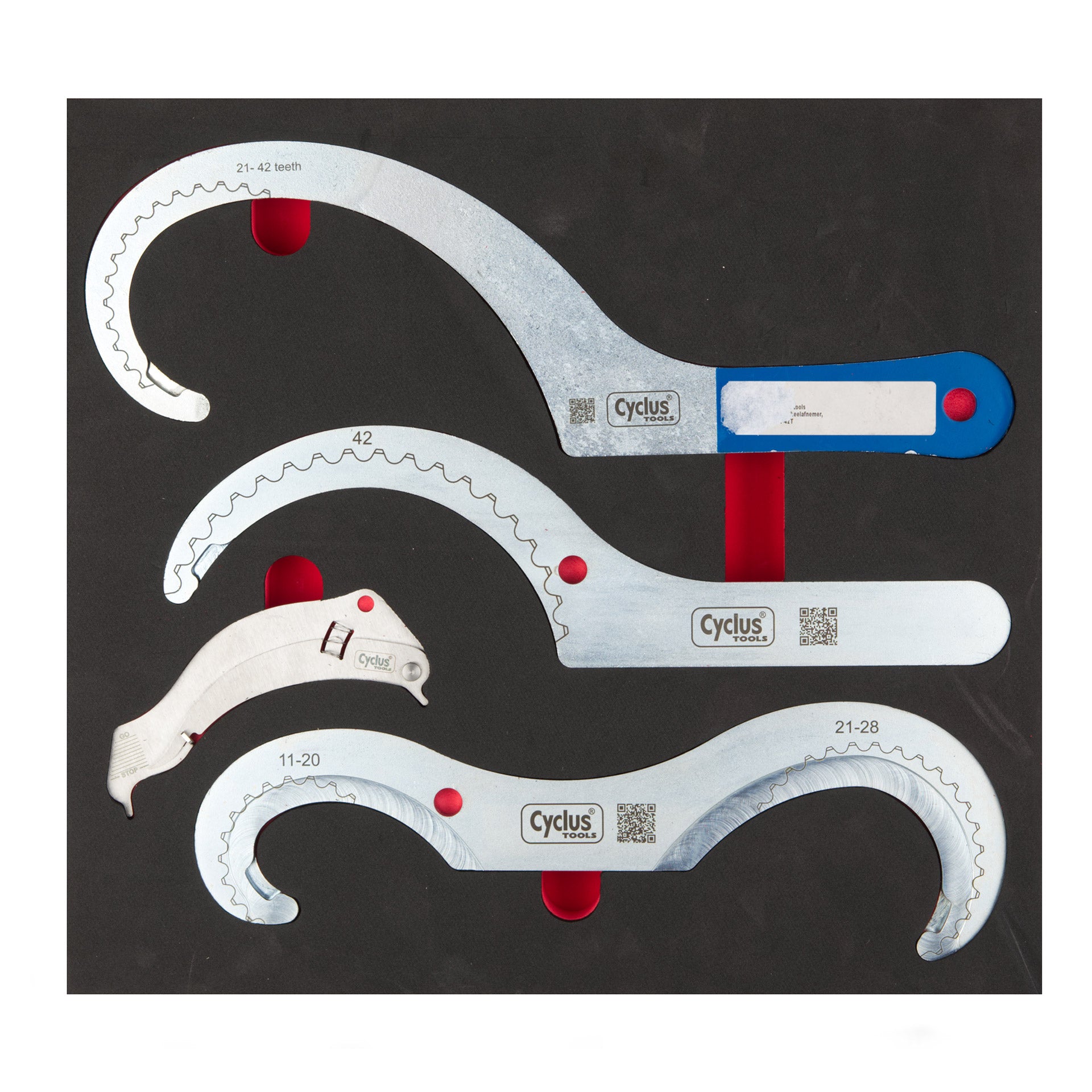 Cyclus foam 25 incl. cassette- tandwielhaak maat L rood