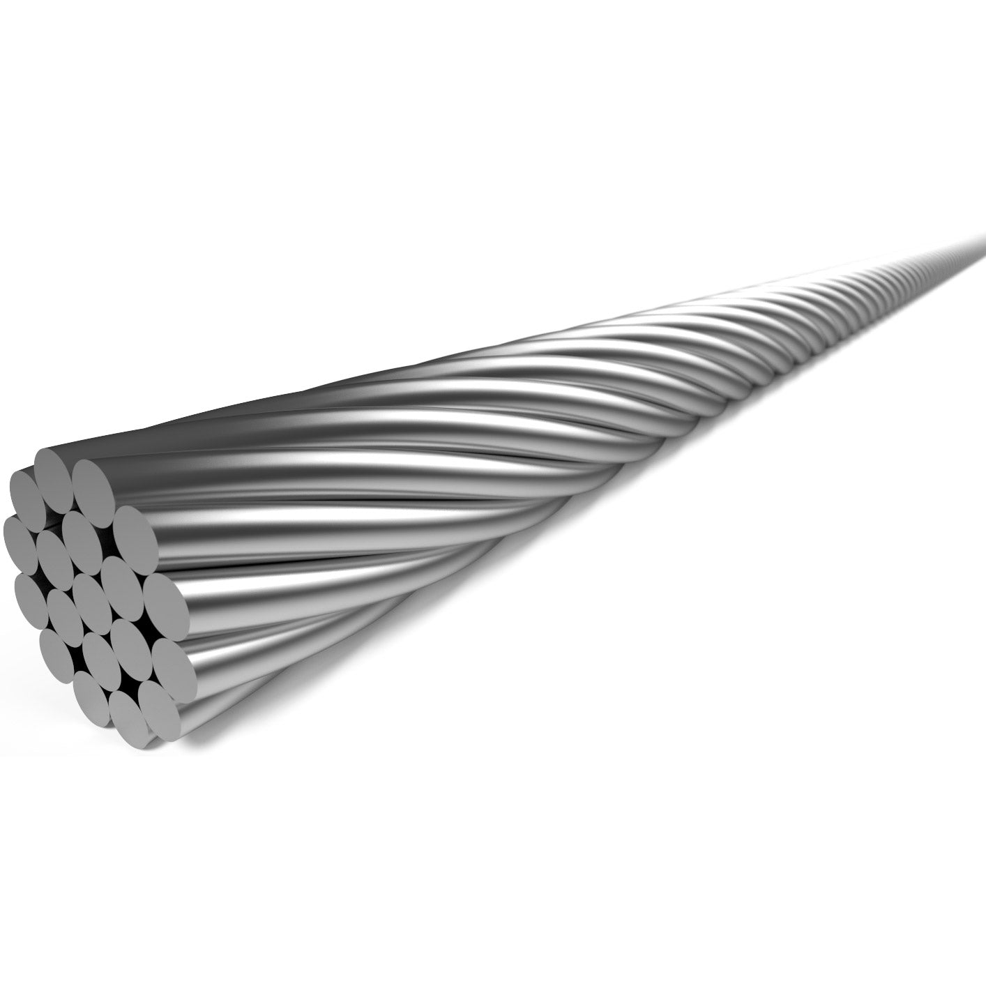 Elvedes schakel binnenkabel ø0,9mm 2500mm Nø4x4 RVS