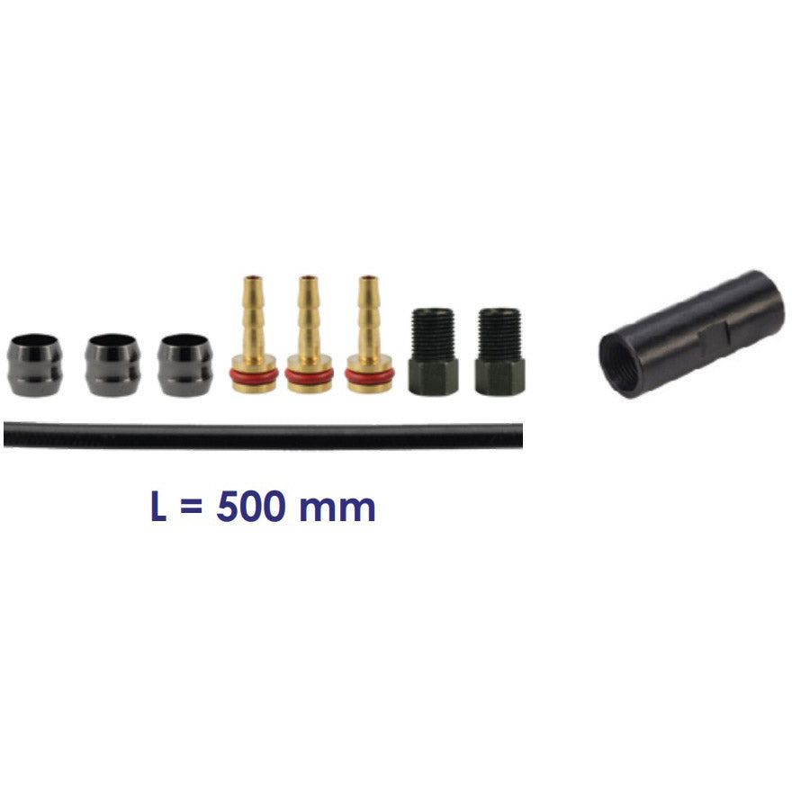 Elvedes vervangingskit hydr. slang 500mm or. Tektro/TRP 5.0