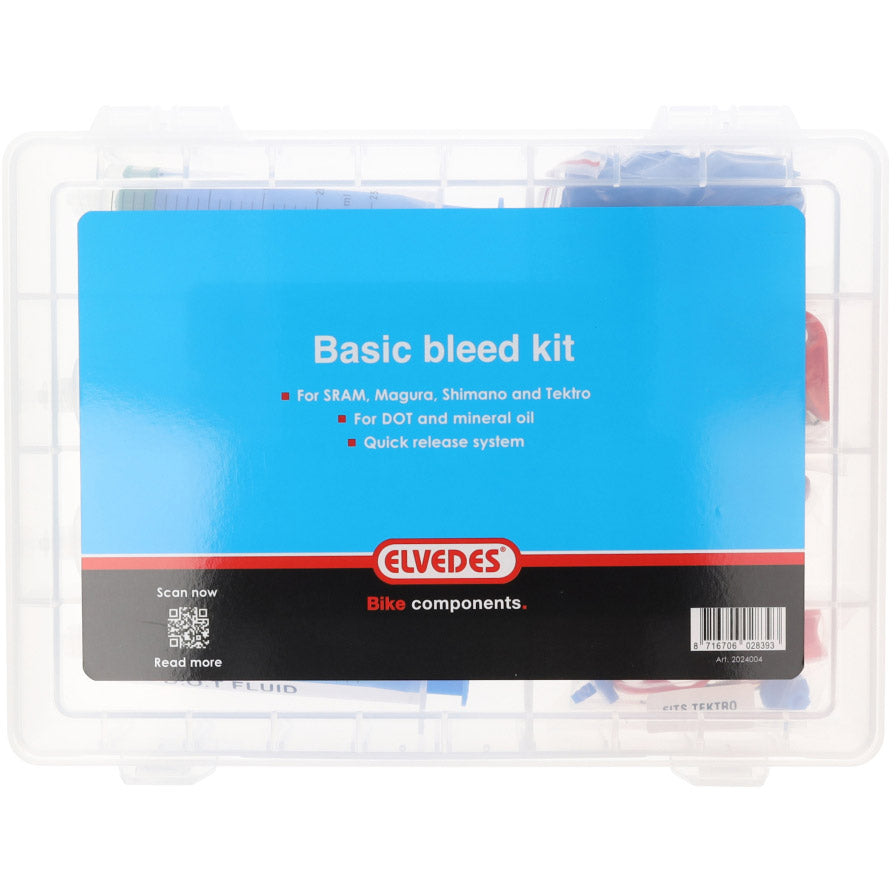 Elvedes ontluchtingskit Basis mineraal en DOT vloeistof