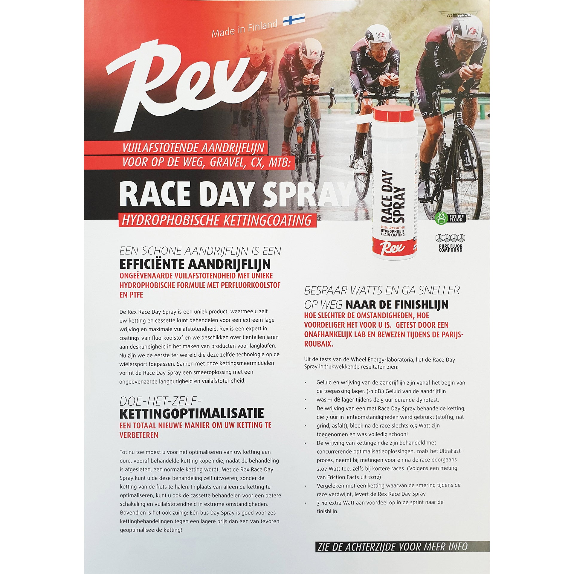 Flyer Rex Rex Race Day Spray A4 NL 2020