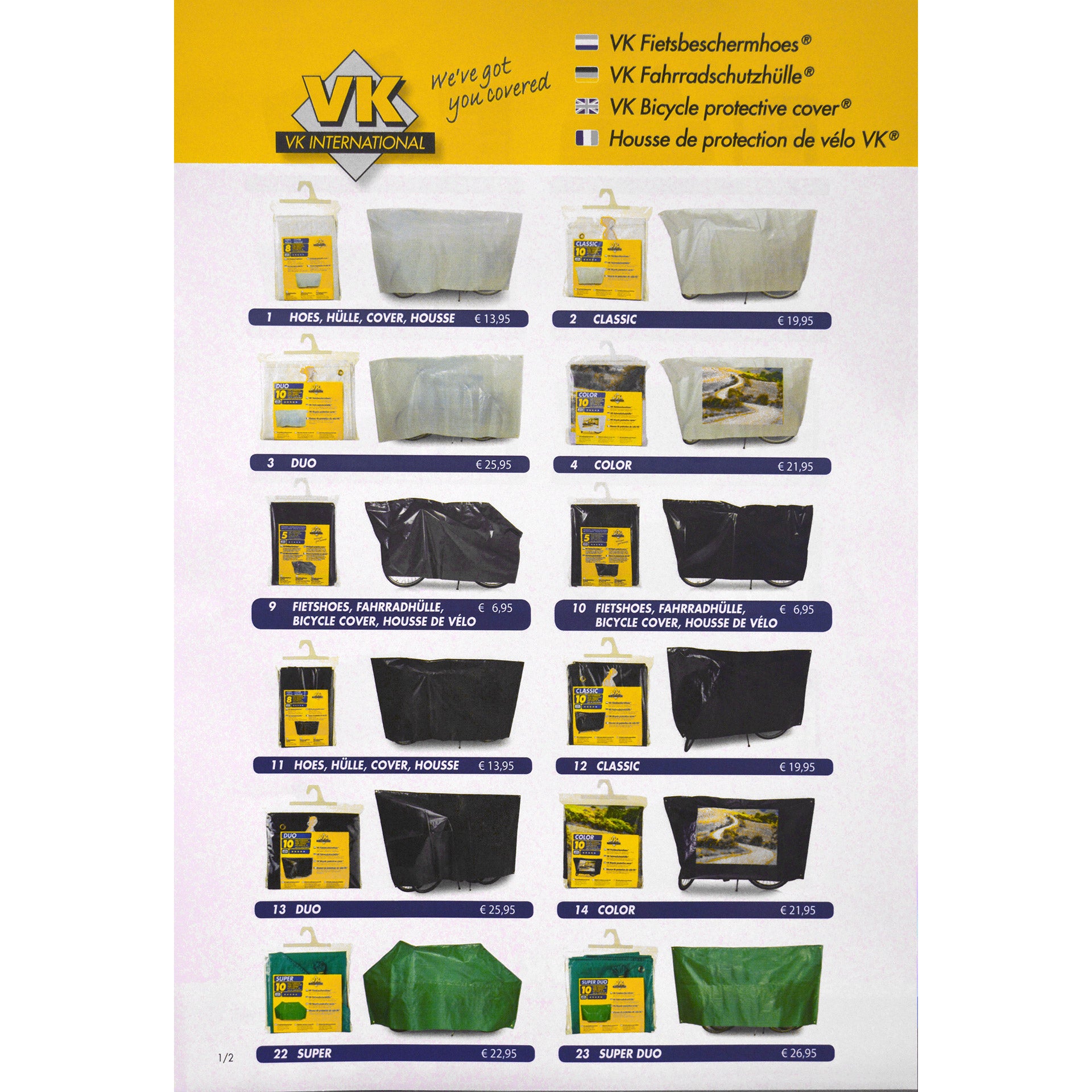 VK flyer fietshoezen