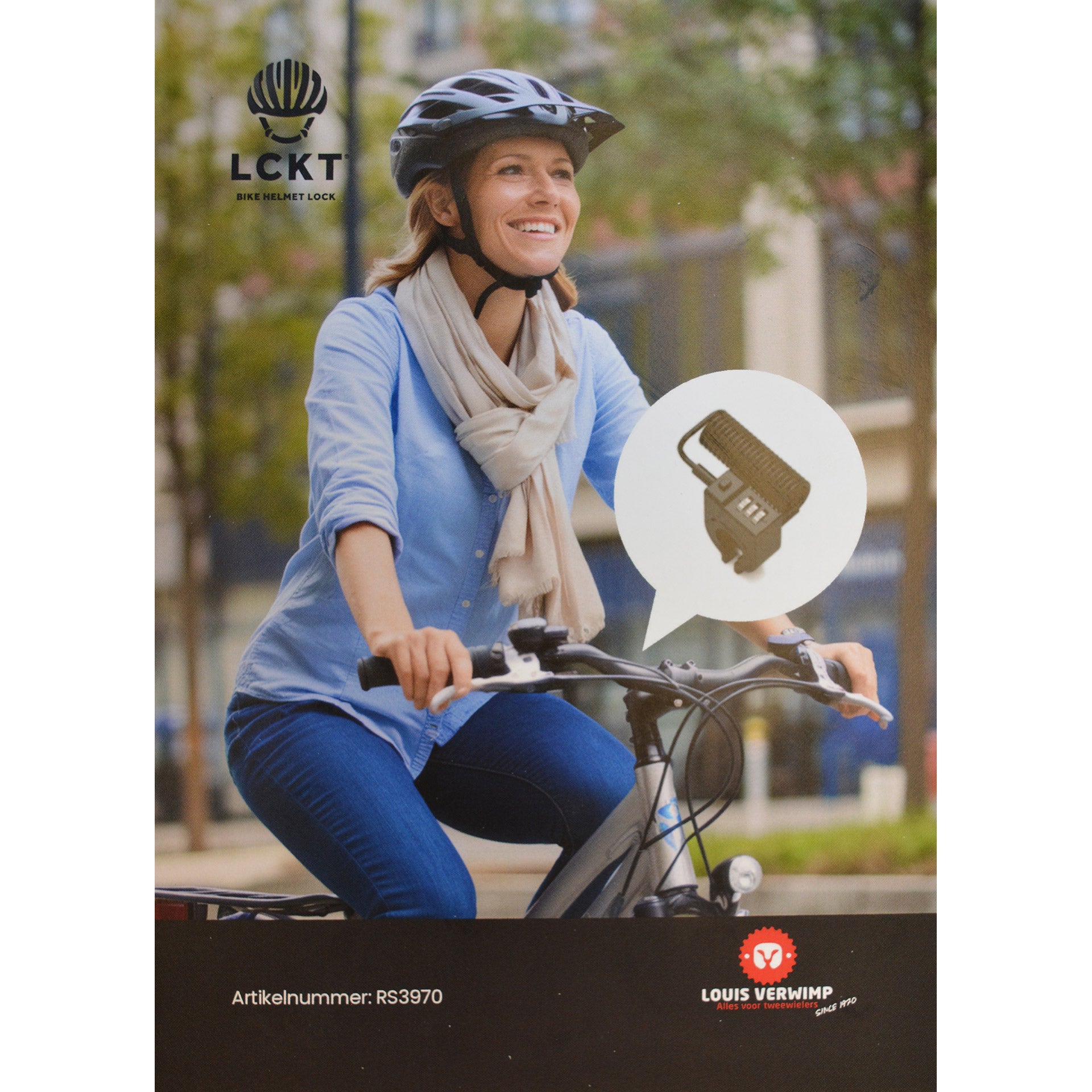 LCKT flyer kabelcijferslot voor helmen (NL)