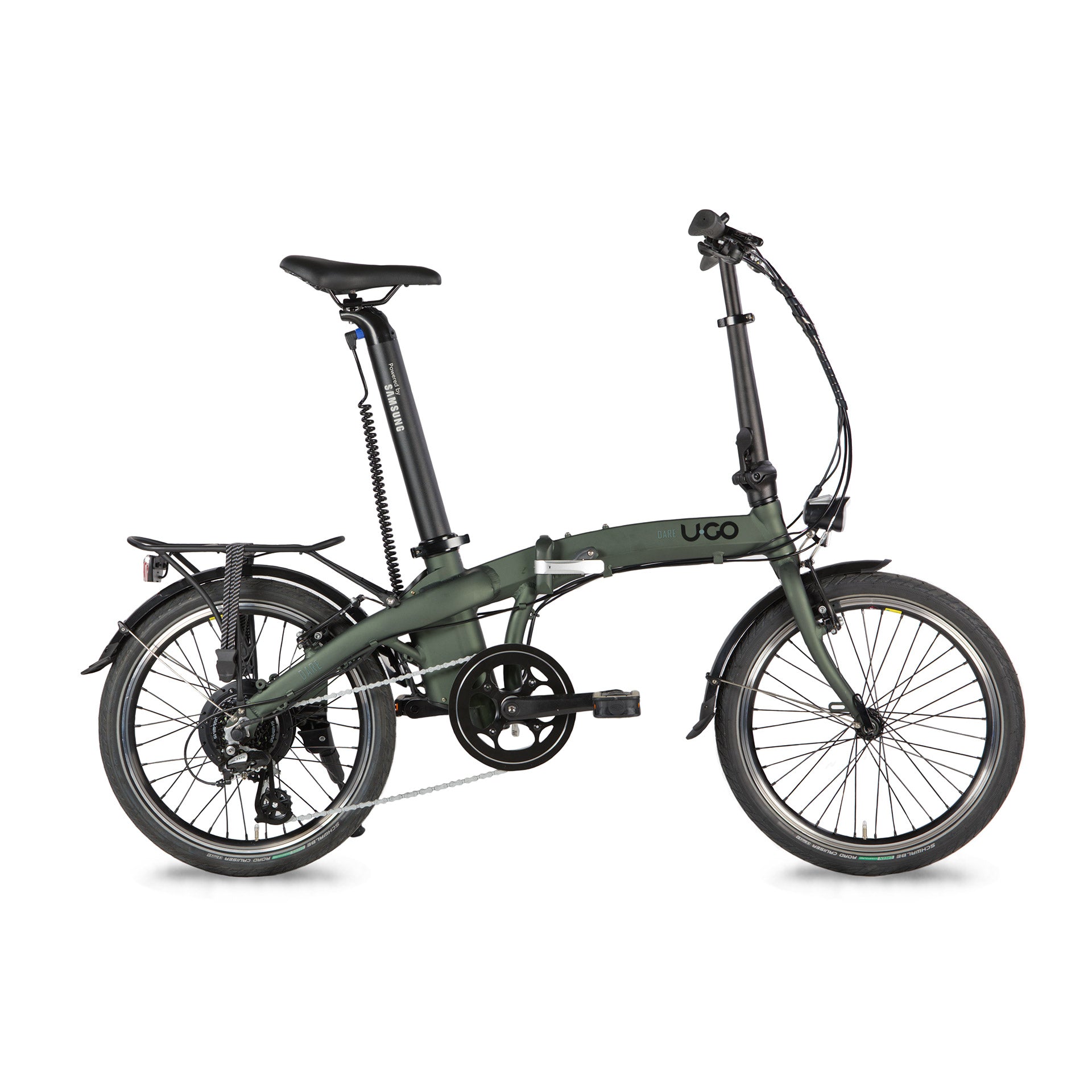 U•GO elektrische vouwfiets Dare Ed7 20" 250W forest green