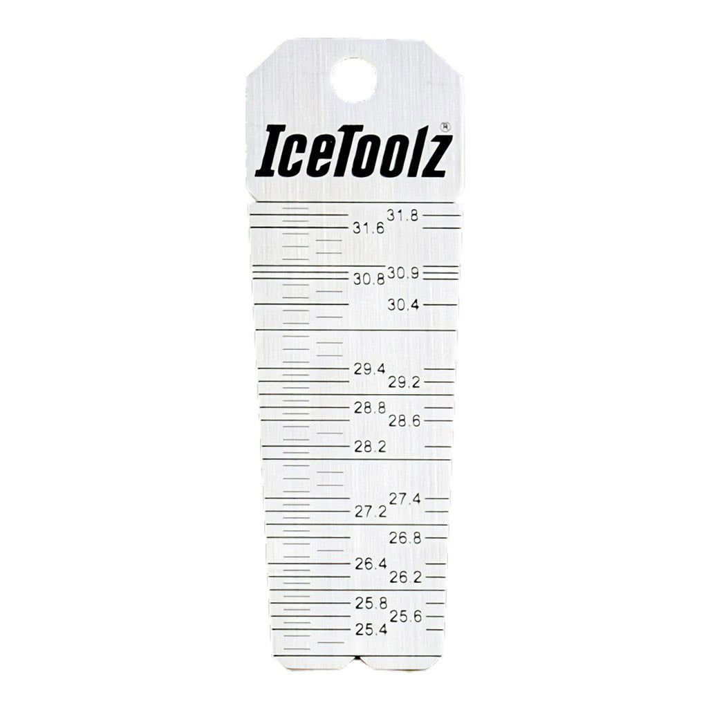IceToolz zadelpenbuis meter 25.0 - 31.8mm diameter