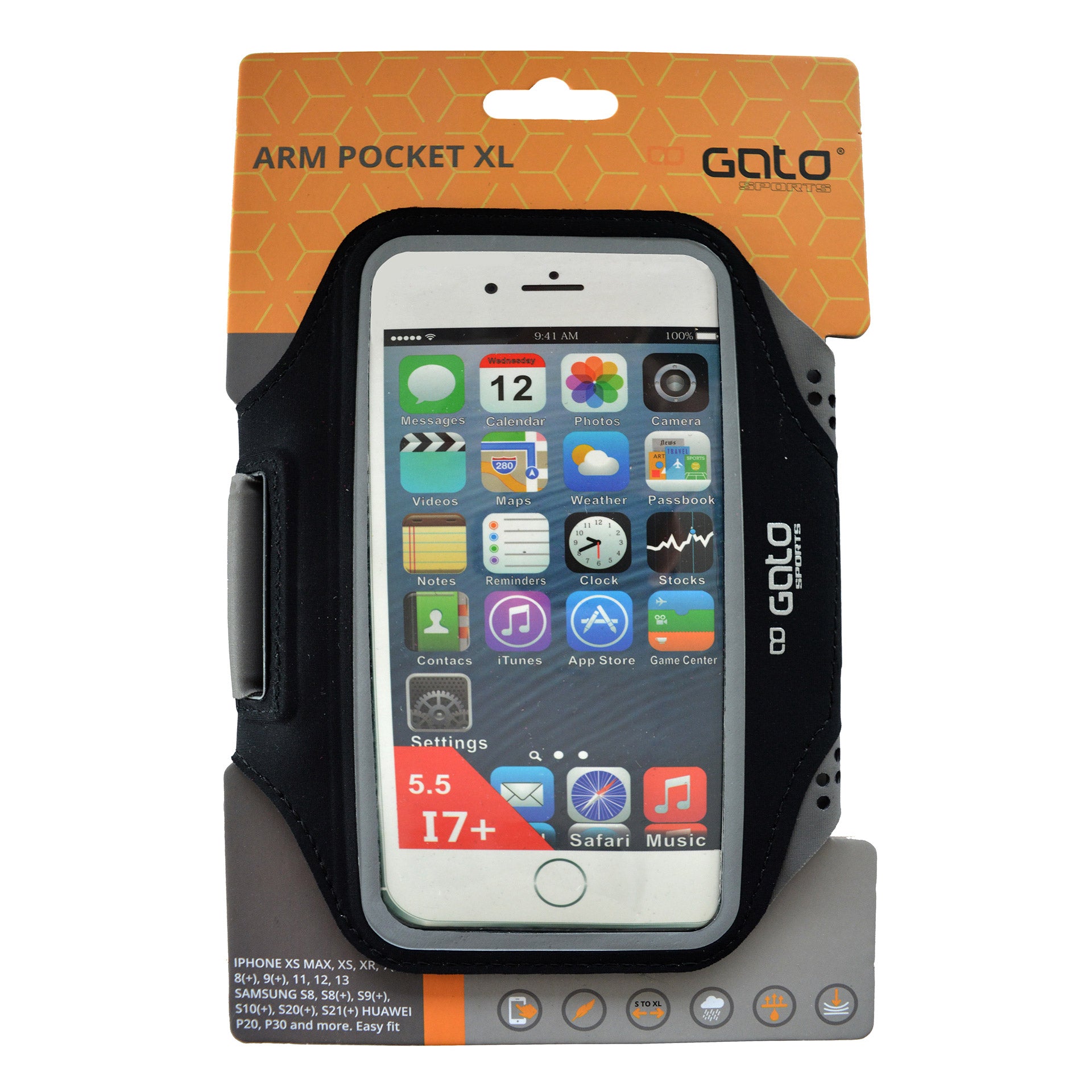 Gato arm pocket xl black one size