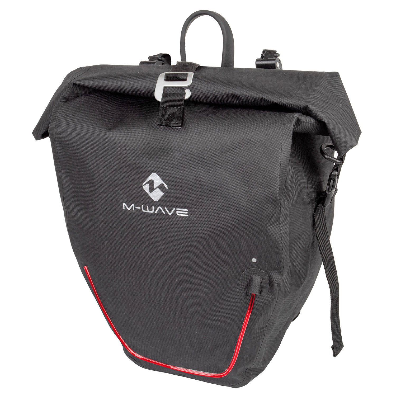 M-Wave enkele tas Downtown Ridebag Evident LED 23l zwart