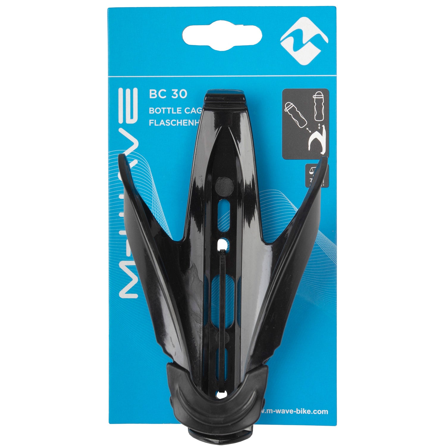 M-Wave bidonhouder BC30 zwart