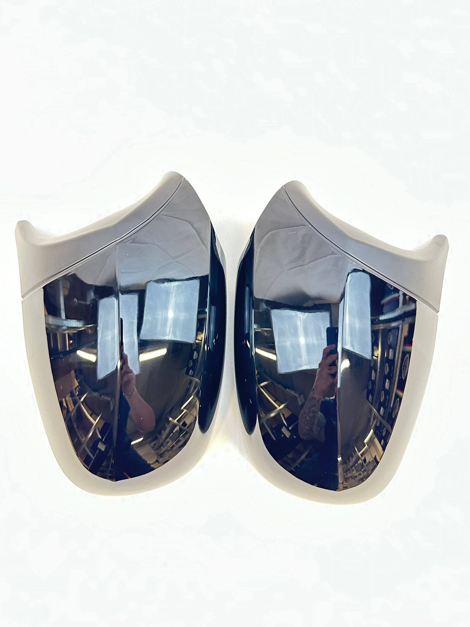 BMW Styling - Facelift (tot 2013) Styling 1 Serie / 3 serie E81, E82, E87, E88, E90, E91, E92 Spiegelkappen - M3 LOOK Zwart Hoogglans