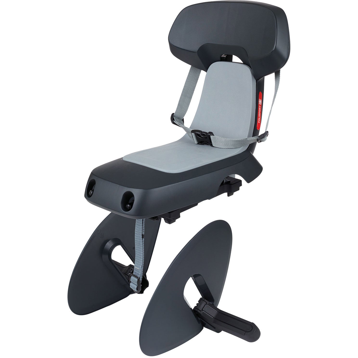 Polisport achterzitje Guppy Jr. MIK-HD donker/lichtgrijs