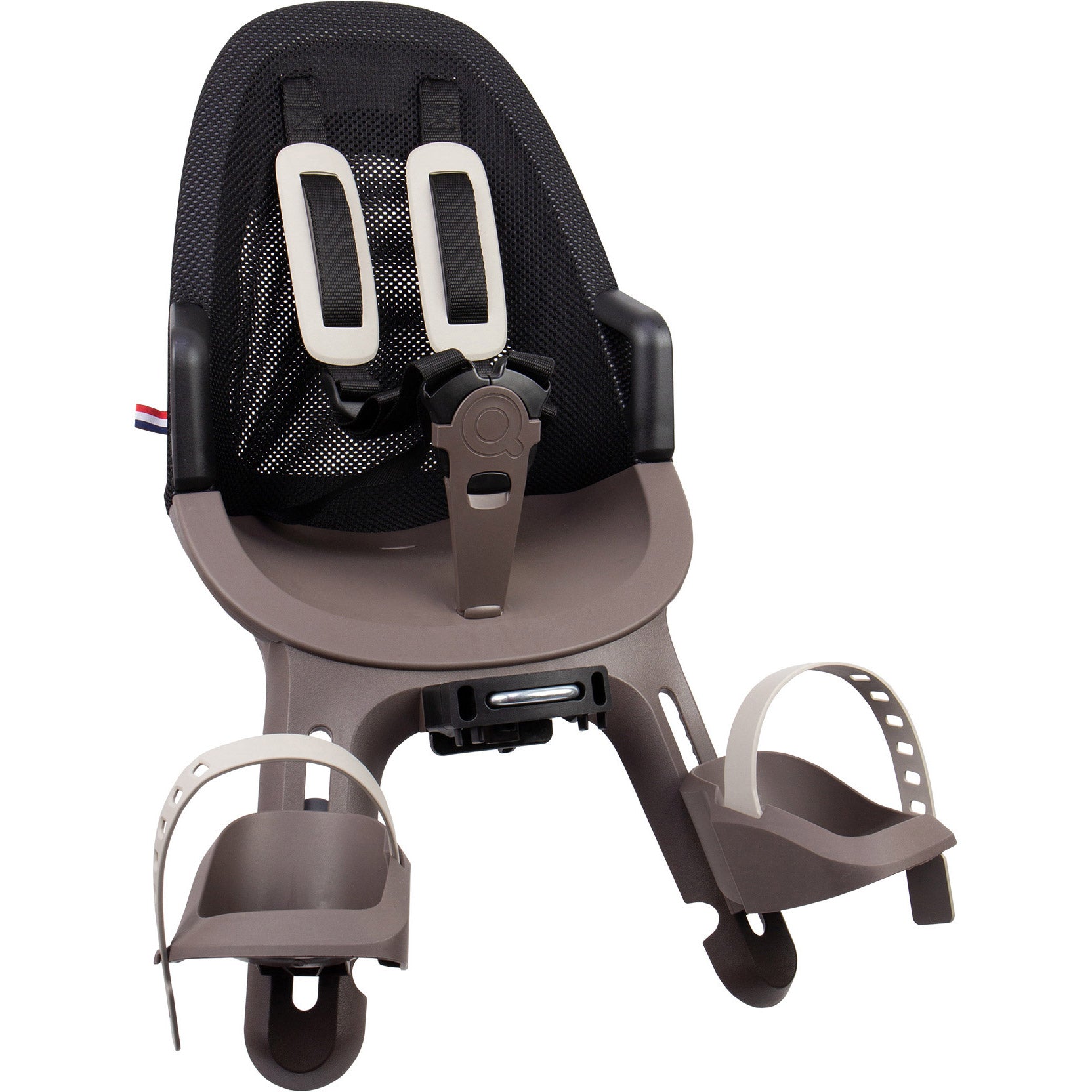 Qibbel voorzitje Air zwart/lichtbruin