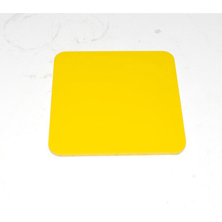 Geel verzekeringsplaatje (a-klasse plaatje Belgie)