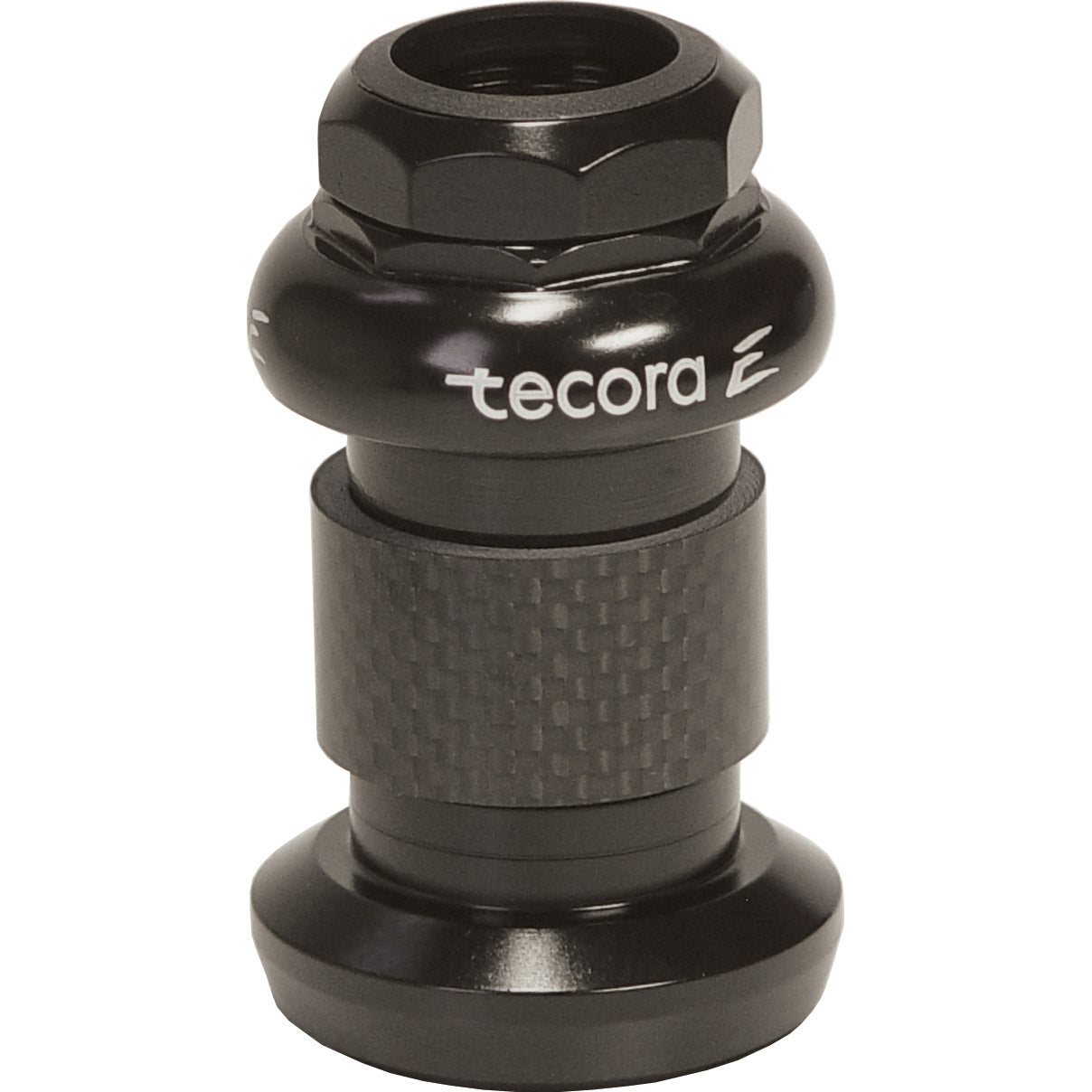 Tecora E balhoofdstel staal 1" draad zwart