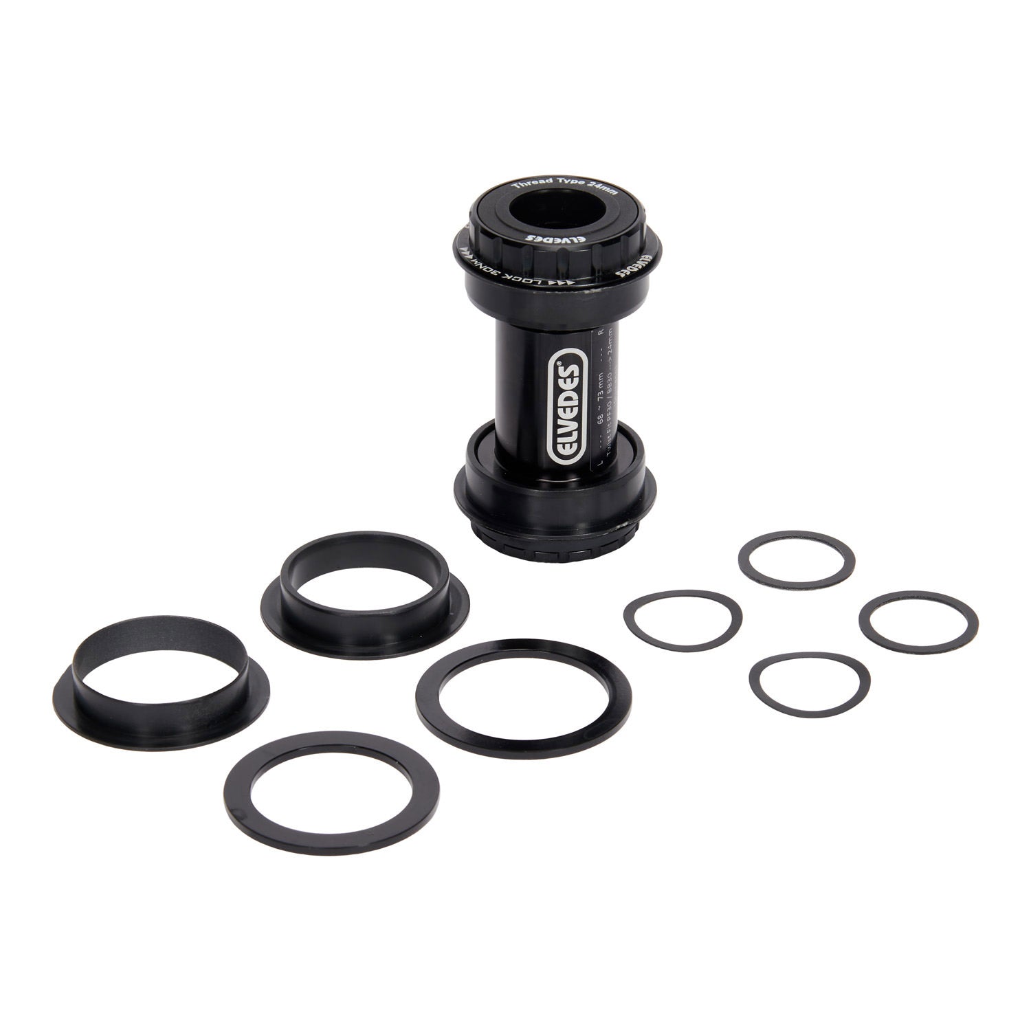 Elvedes bottom bracket twist fit PF30->24 42mm 2018073