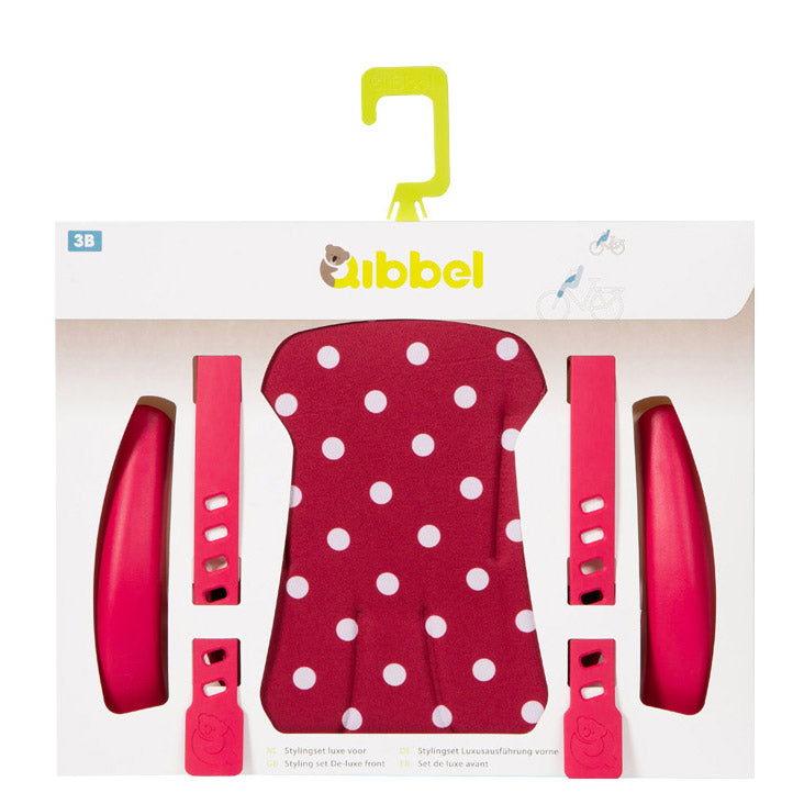 Qibbel Stylingset Luxe Voorzitje Polka Dot Red