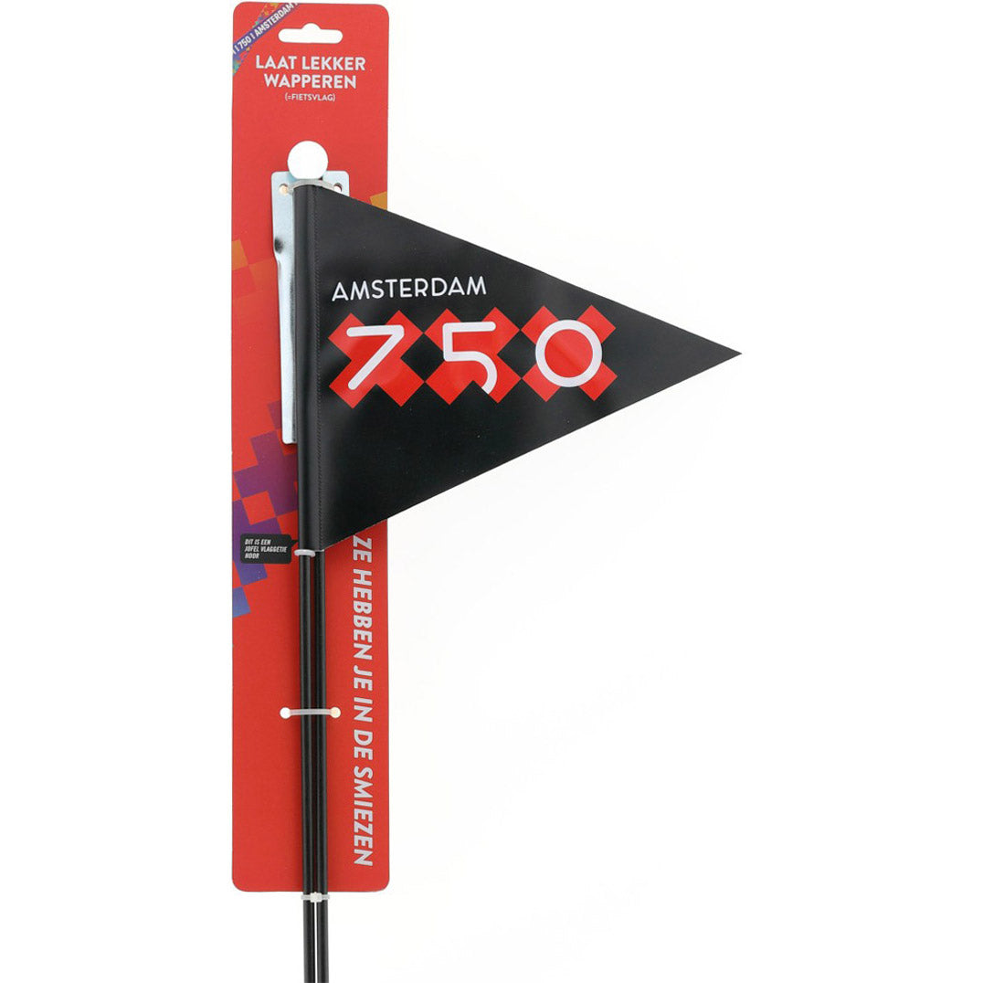 Amsterdam 750 fietsvlag Laat Lekker Wapperen