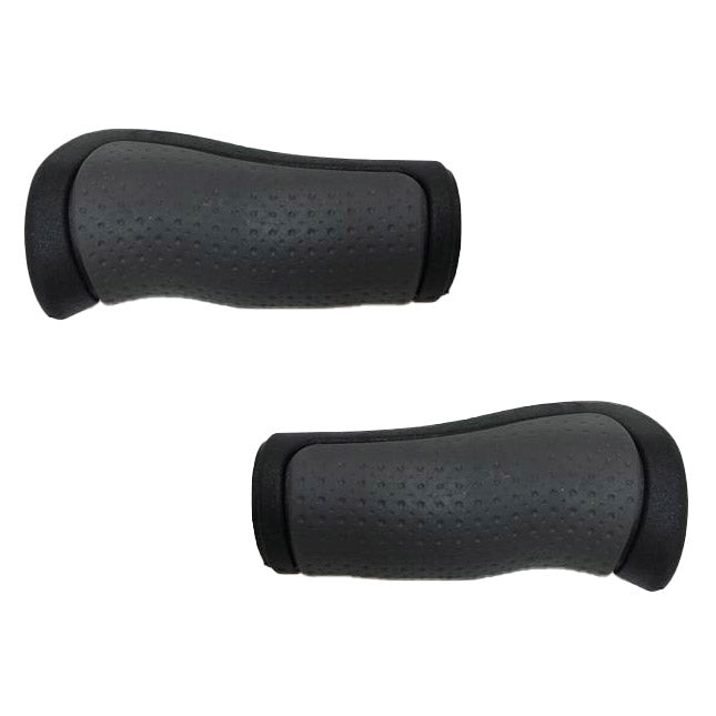 Herrmans handvatset Ergo kort 90/90mm zwart/grijs