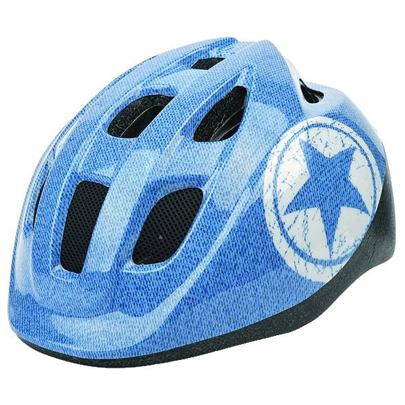 Polisport helm kinder Jeans S blauw/wit 52/56cm
