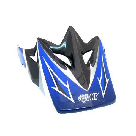 Vizier-set VWP BMX Full Face blauw helmklep