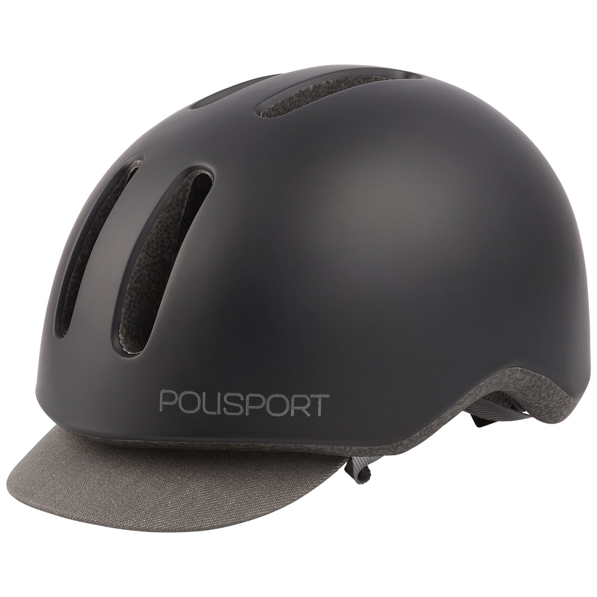 Polisport helm Commuter mat zwart/grijs L 58-61cm