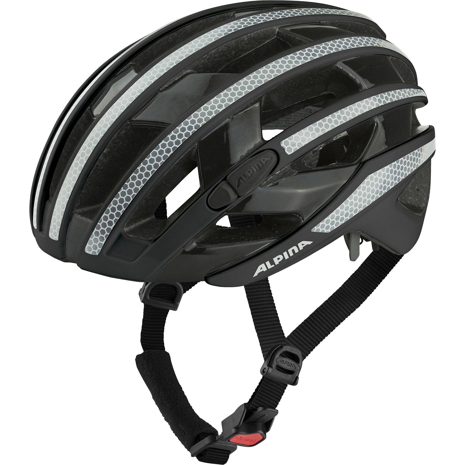 Alpina Sports racehelm Ravel Reflective 55-59 glans zwart