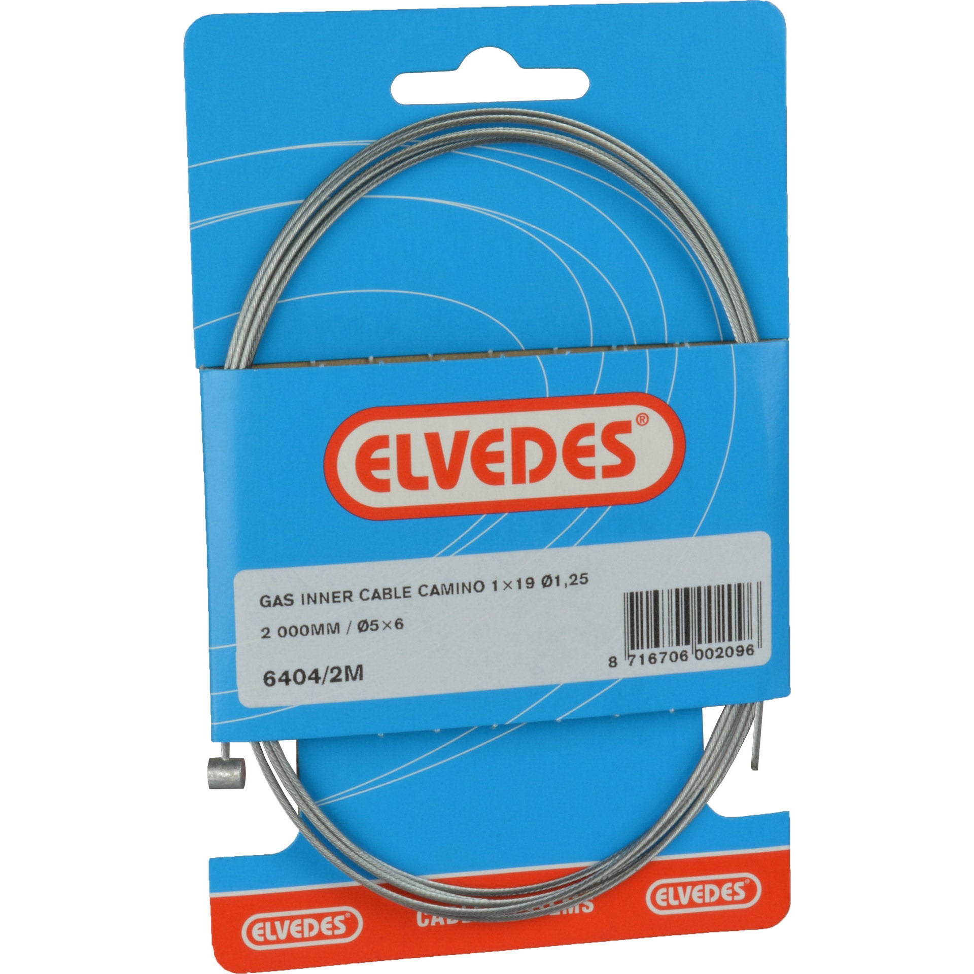 Elvedes gas binnenkabel 2000mm o.a. Camino 6404/2M