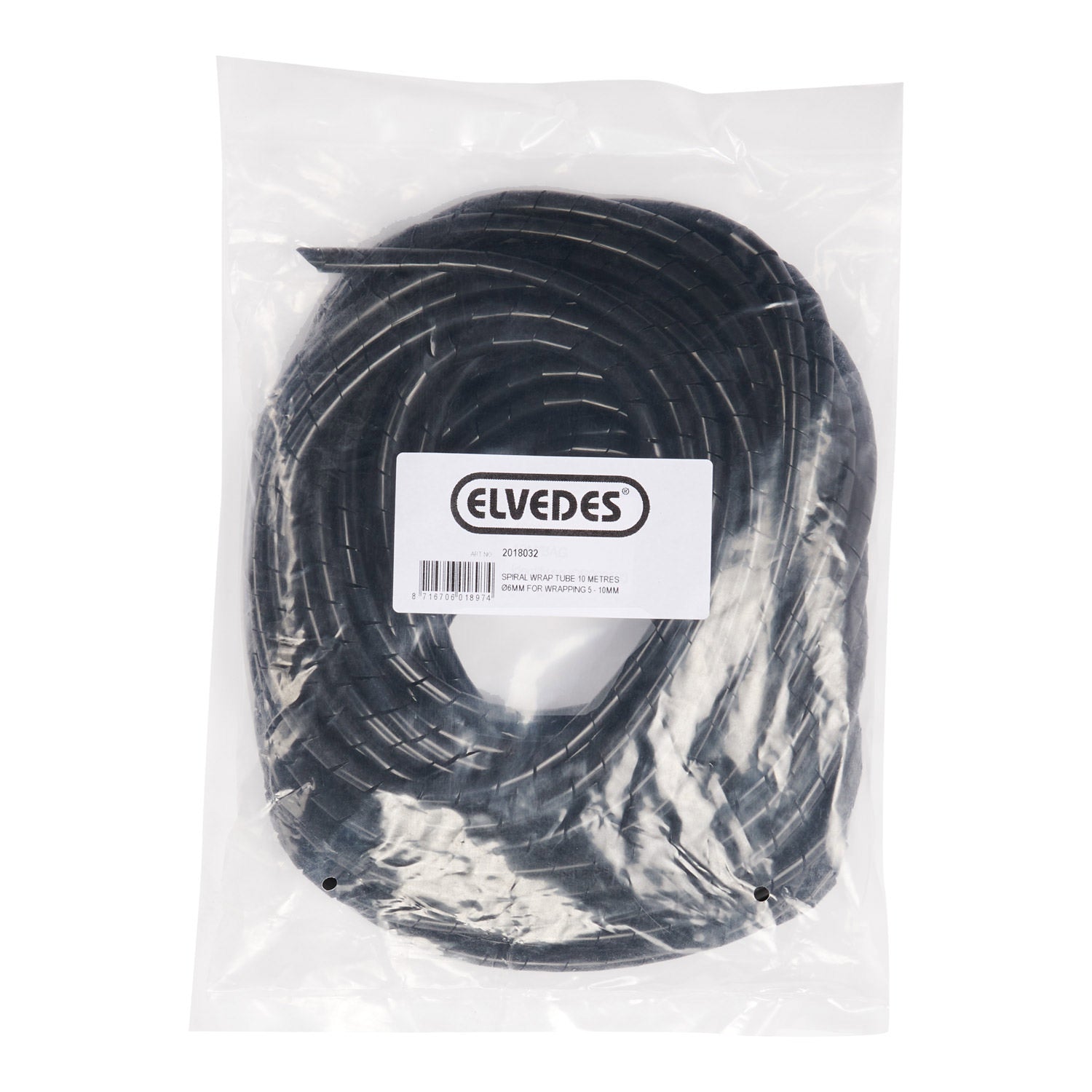 Elvedes Kabel/frame-beschermer spiraal 6mm voor 5-10mm (10m)
