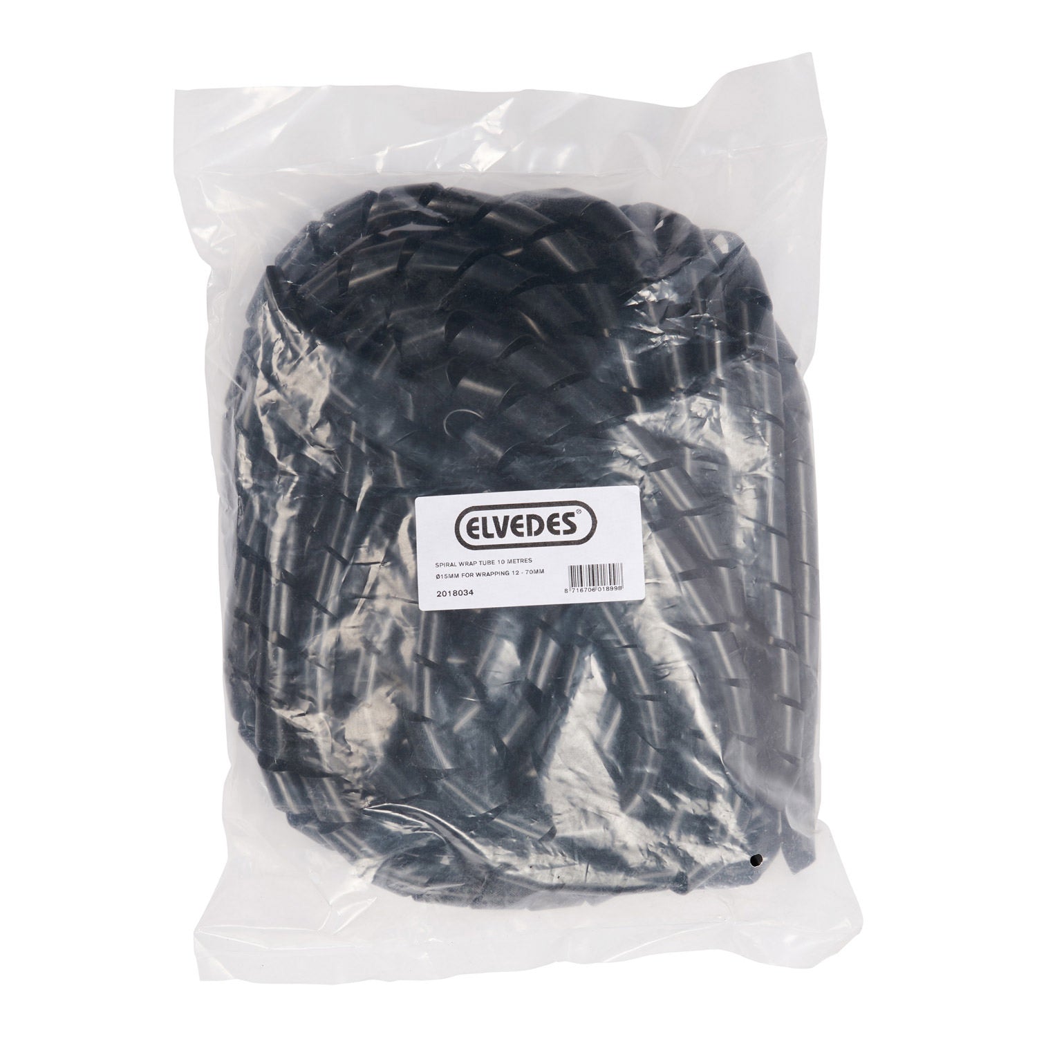Elvedes Kabel/frame-beschermer spiraal 15mm voor 12-70mm(10m)