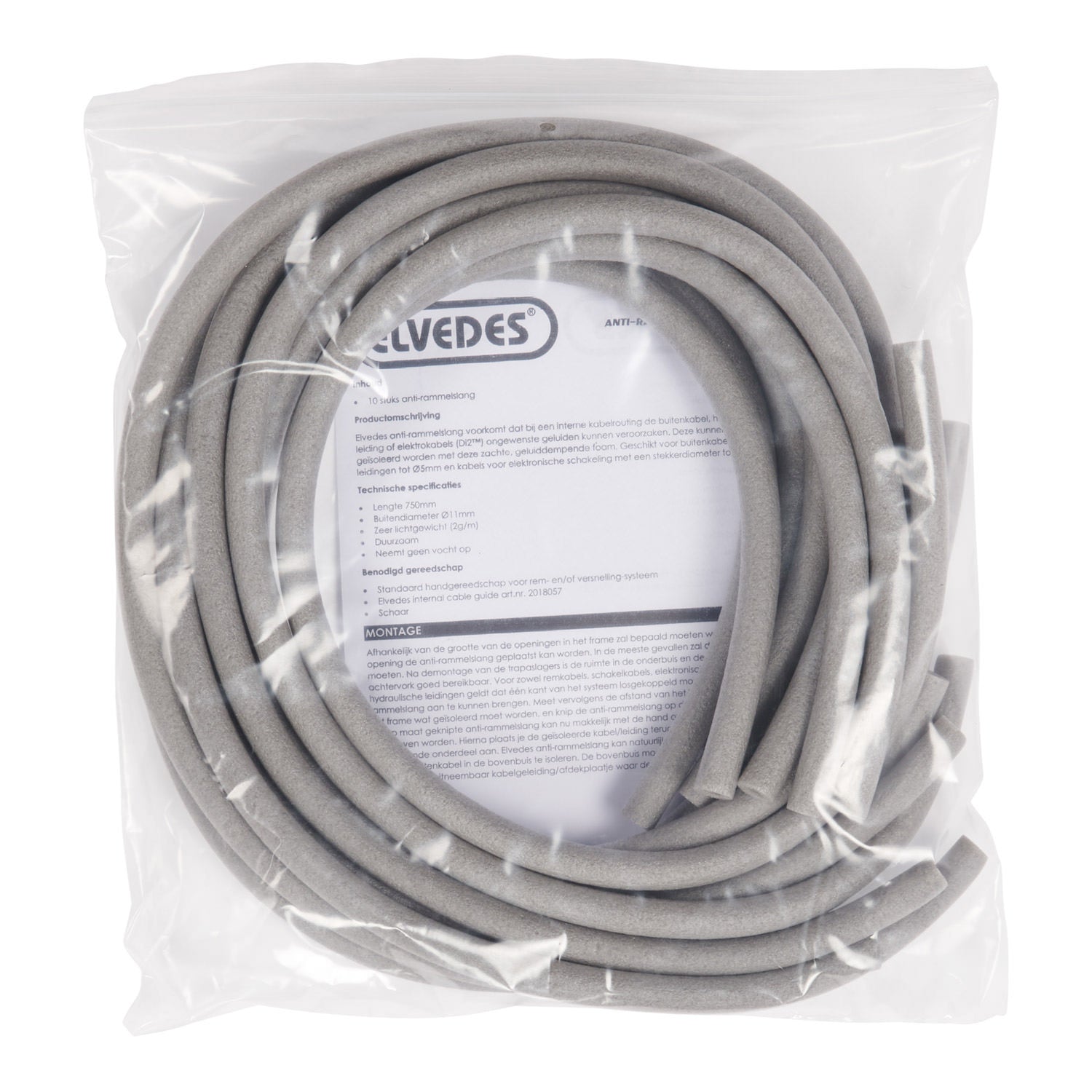 Elvedes anti-rammelslang foam 6-11mm 750mm(10) 2018015