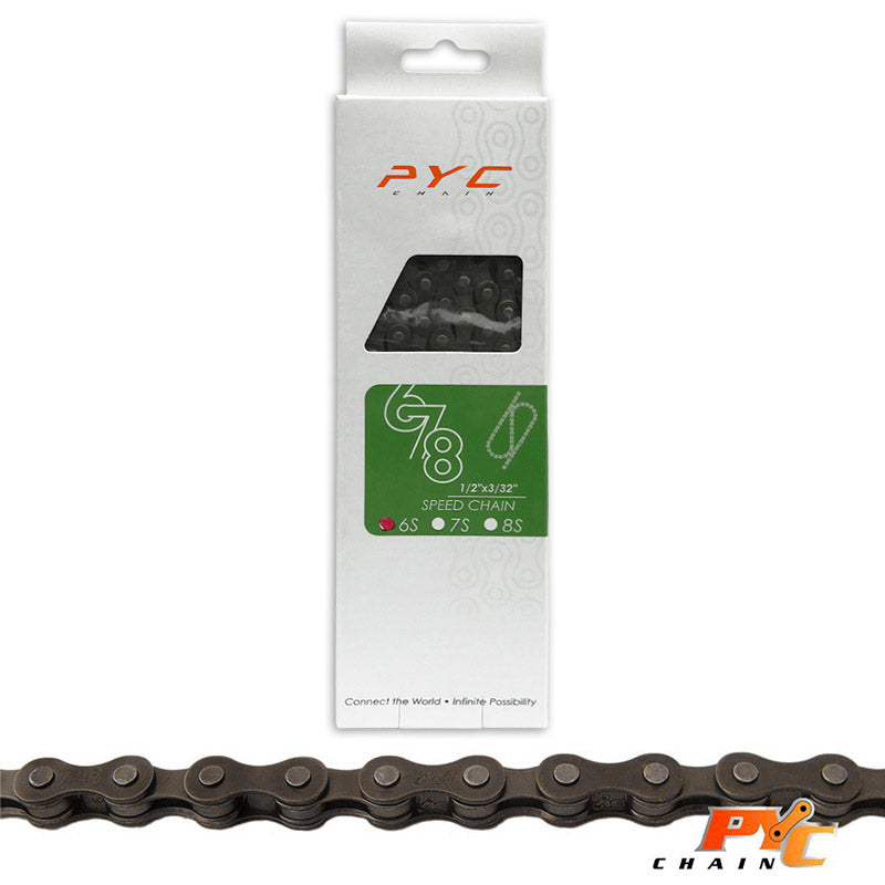 PYC Chain ketting 6 speed 1/2 x 3/32 Inch-116L-7.8 mm