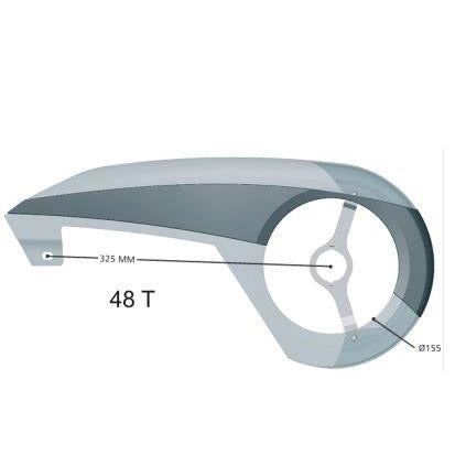 Hesling kettingscherm Esencia 48T incl.bevestiging
