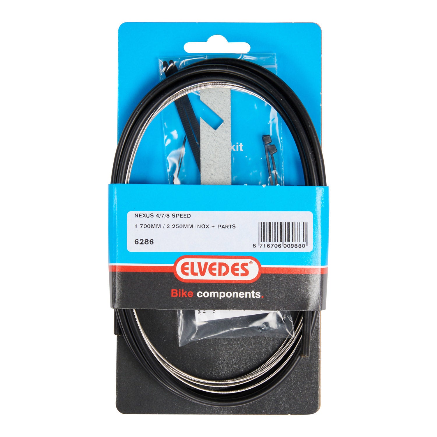 Versnellingskabel RVS Shim. Nexus 4V/7V/8V univ. zw. 6286