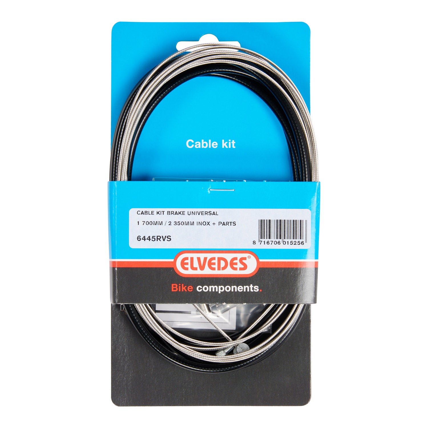 Elvedes remkabelkit universeel RVS zwart 6445RVS